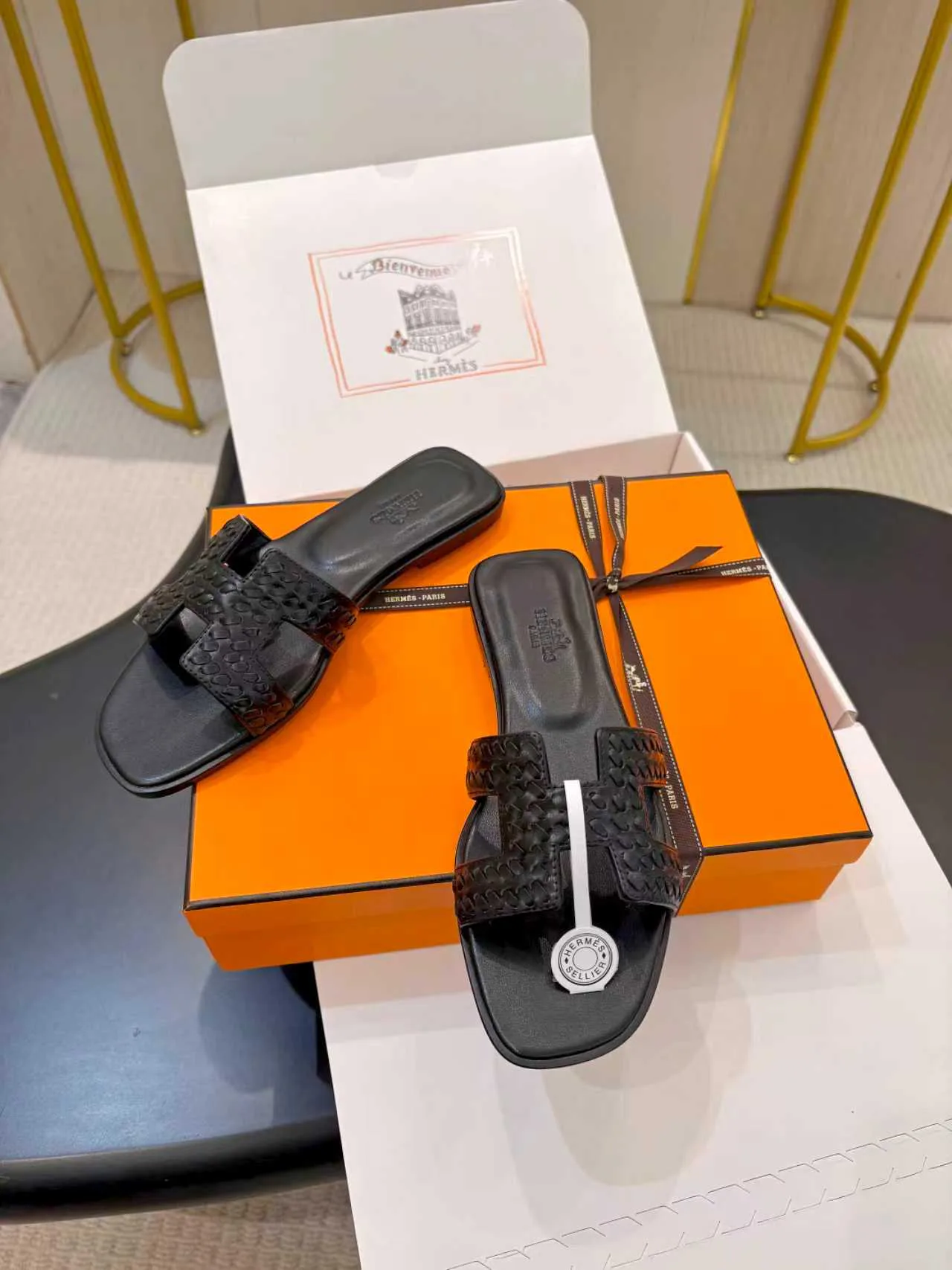 Шлепанцы Женские Hermes 379534