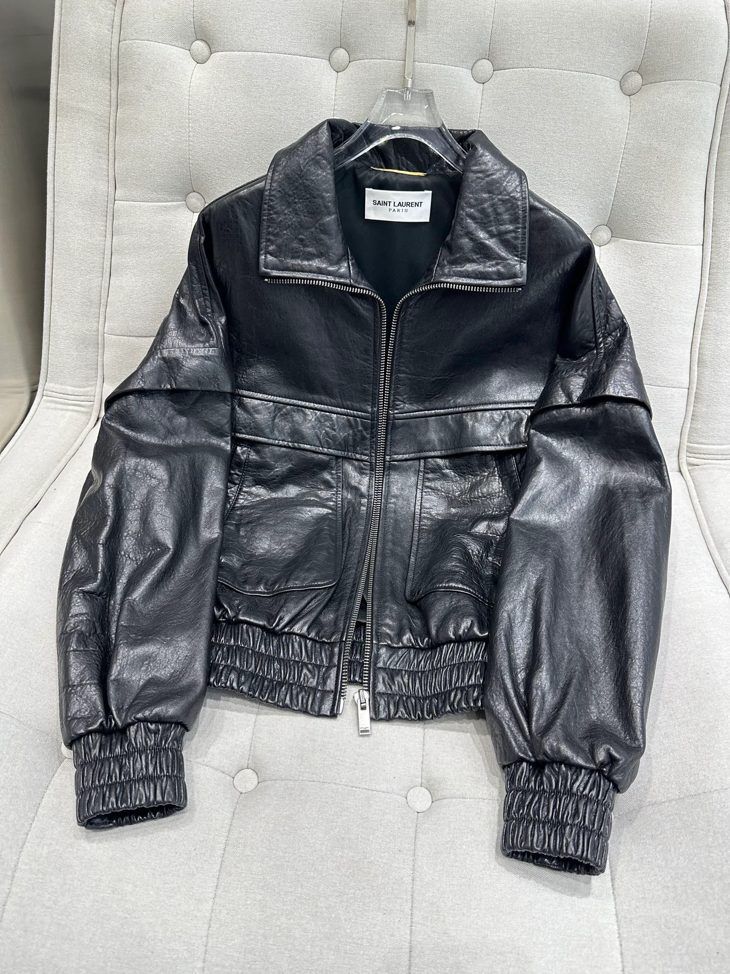 Кожаные Куртки И Дублёнки Женские Saint Laurent 11544758