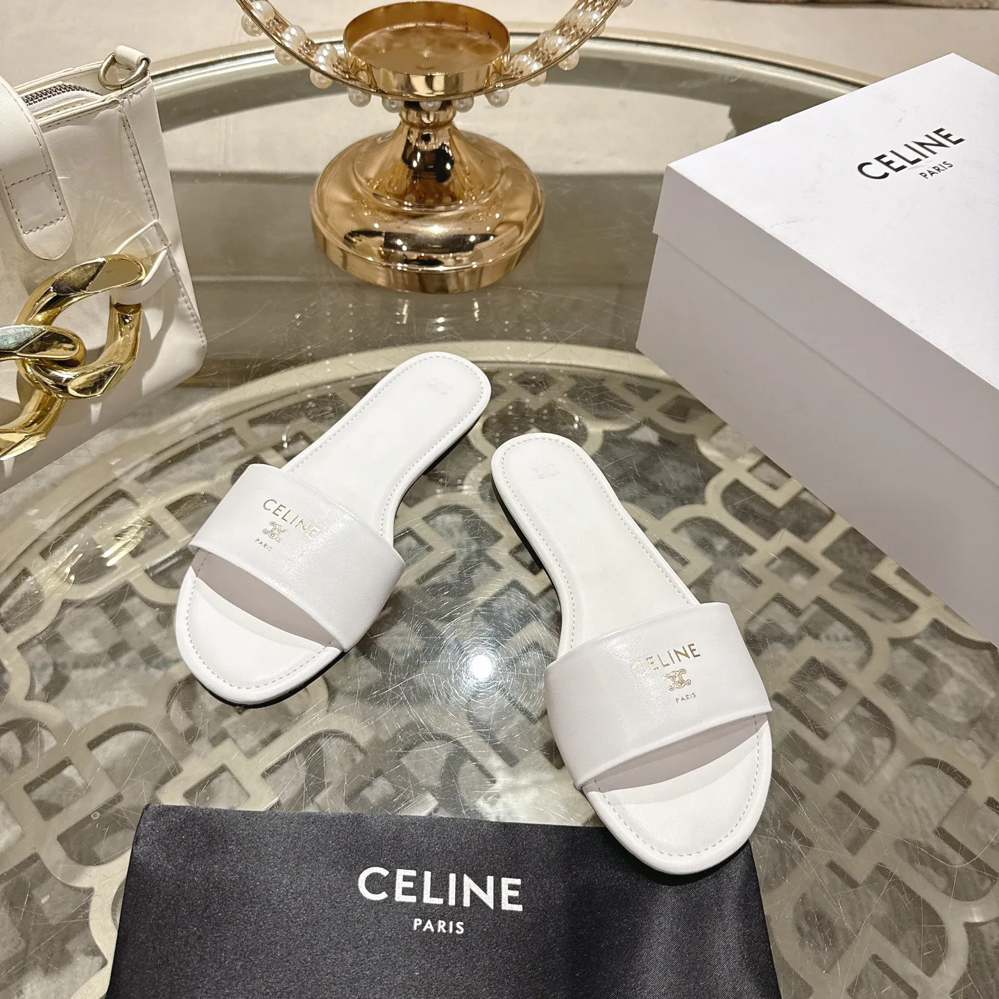 Шлепанцы Женские Celine 2375715