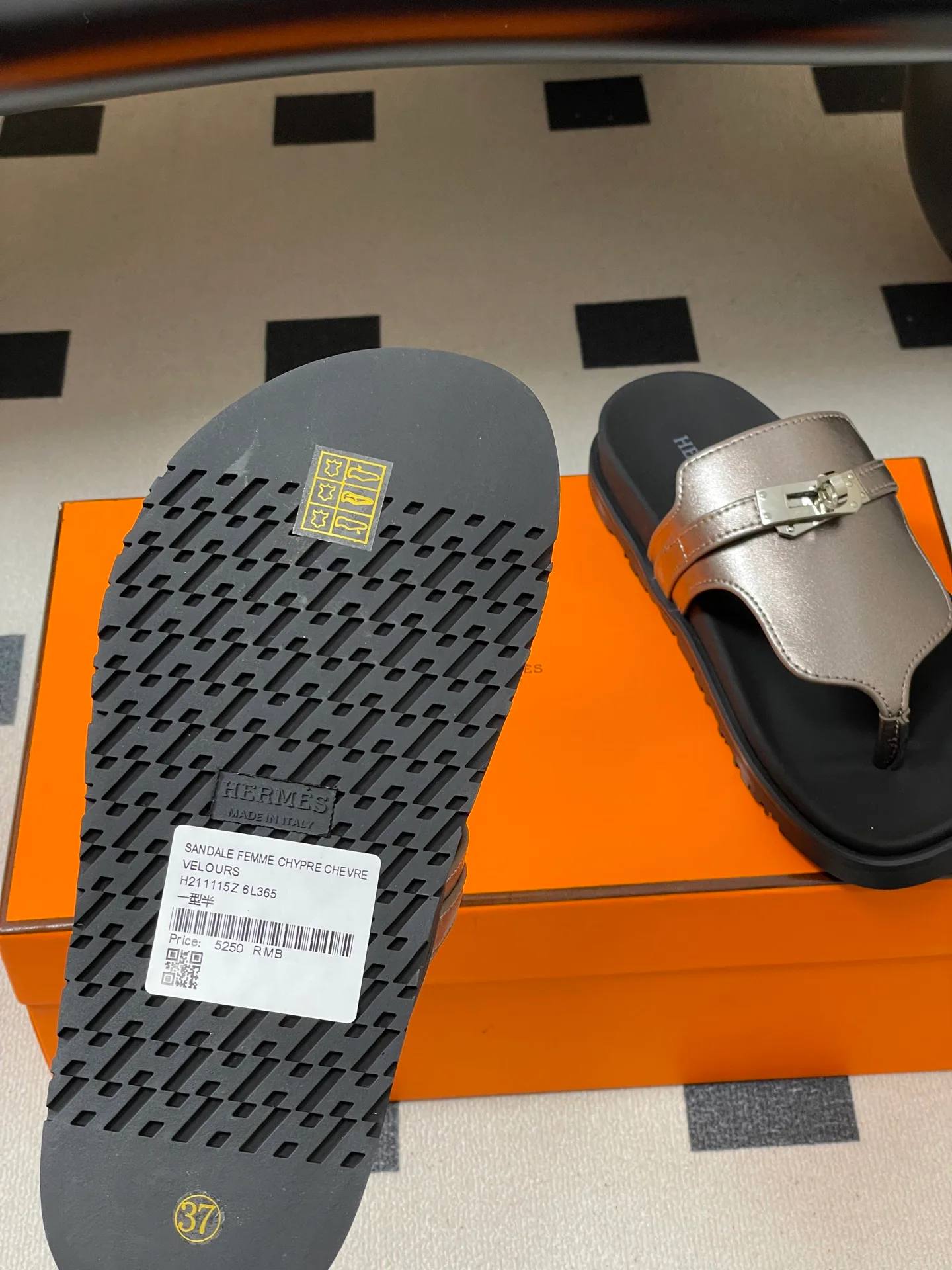 Шлепанцы Женские Hermes 1593386
