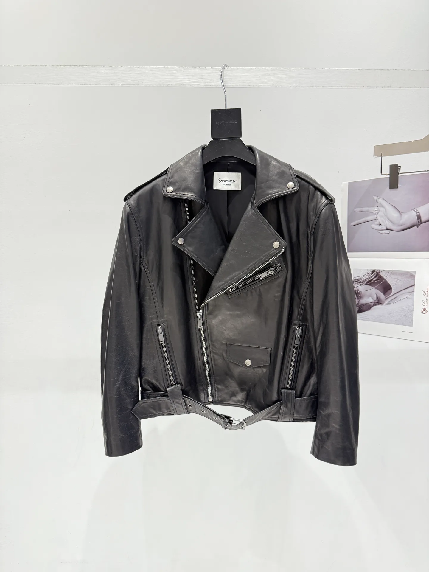 Кожаные Куртки И Дублёнки Женские Saint Laurent 18151065