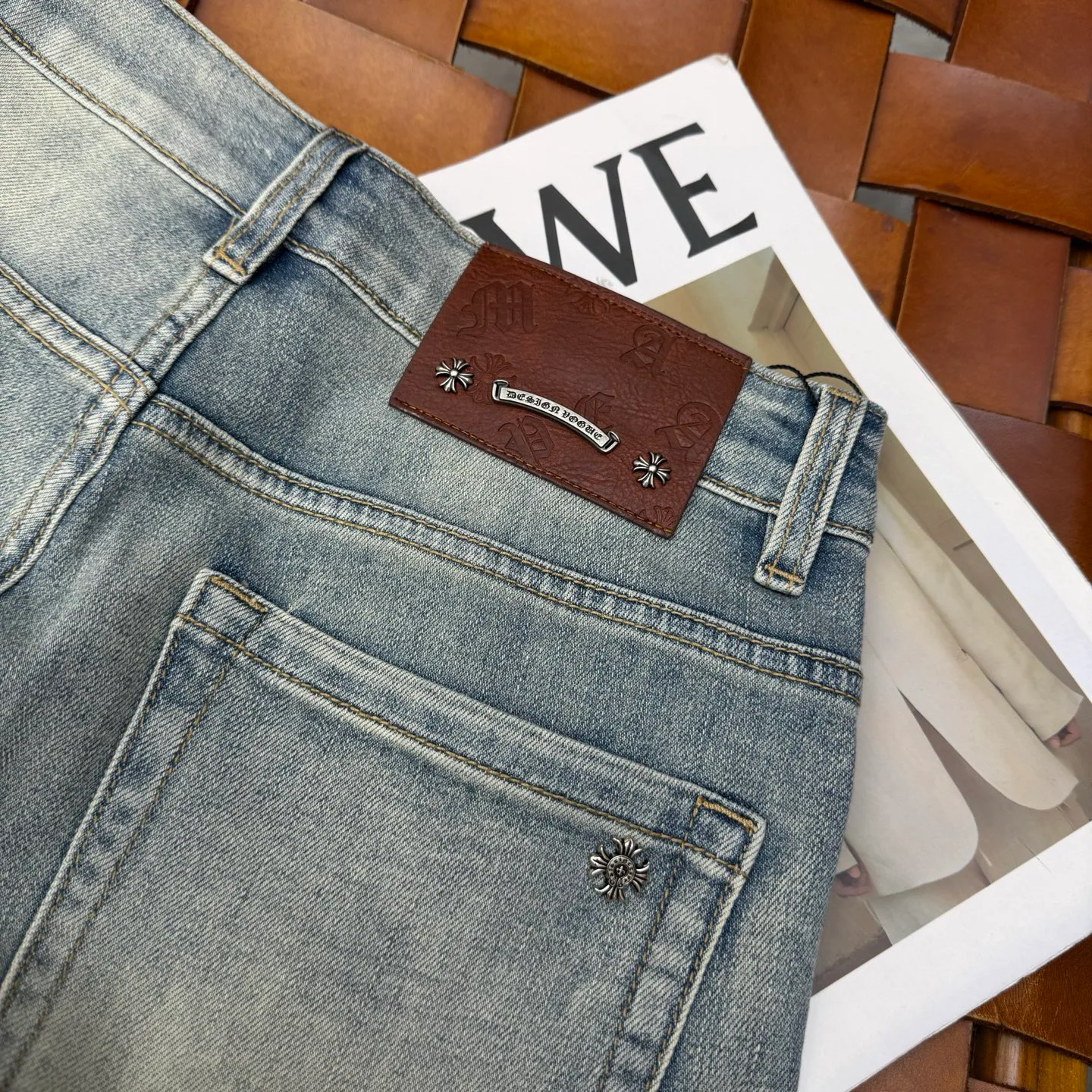 Джинсы Мужские Chrome Hearts 11236163