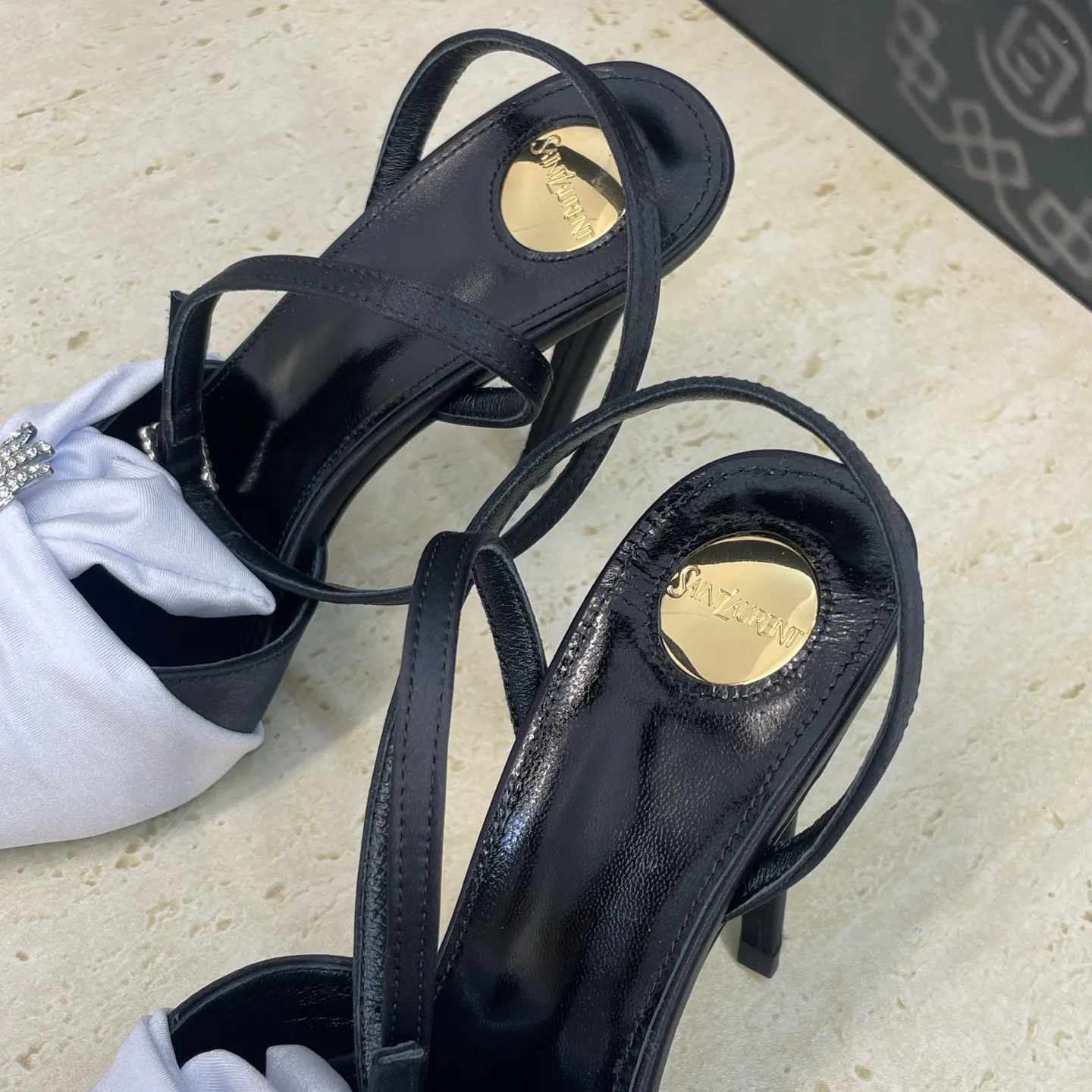 Босоножки Женские Saint Laurent 3009079