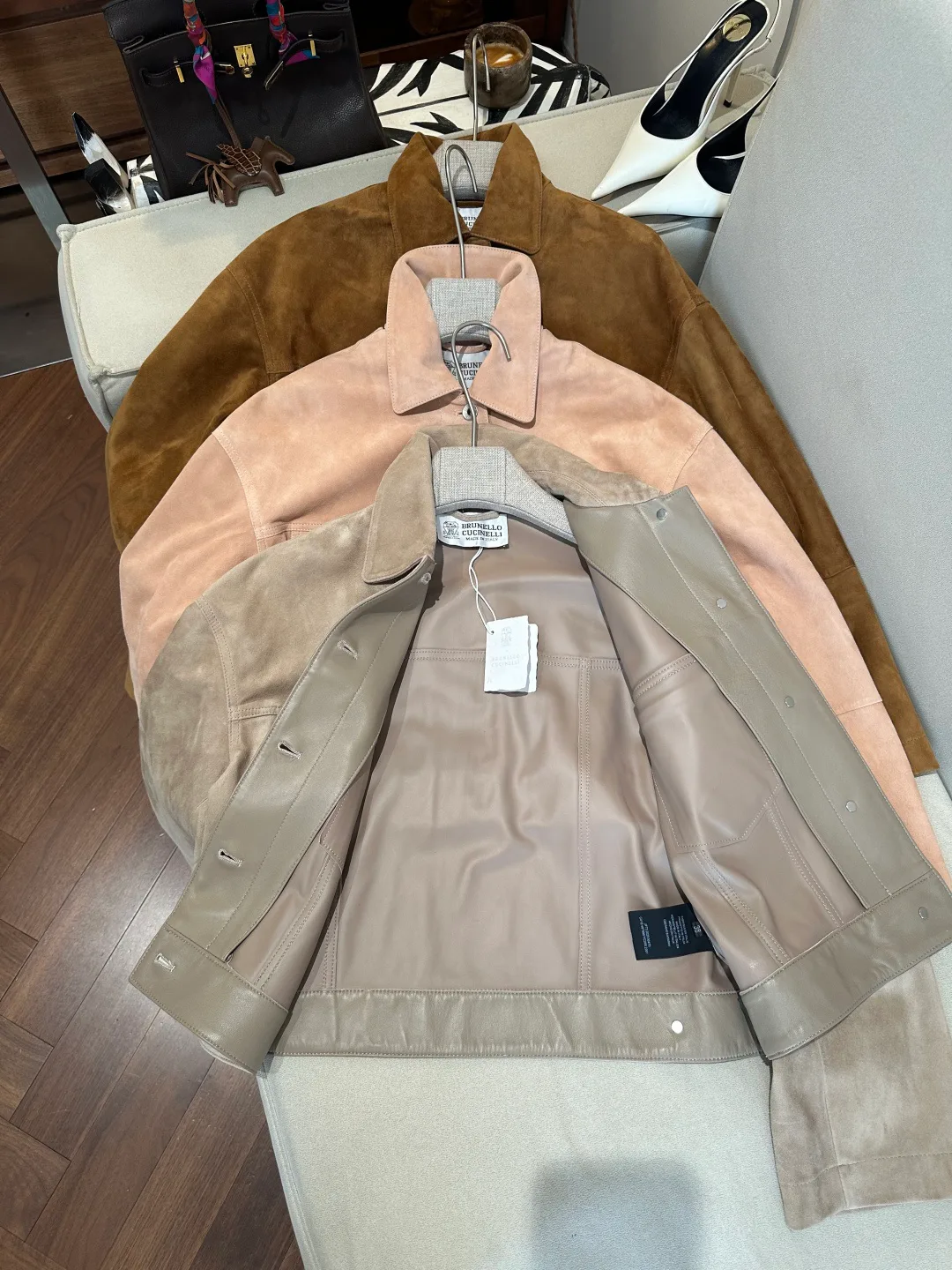 Кожаные Куртки И Дублёнки Женские Brunello Cucinelli 19045946