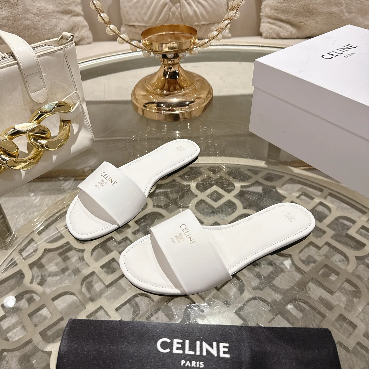 Шлепанцы Женские Celine 2375704