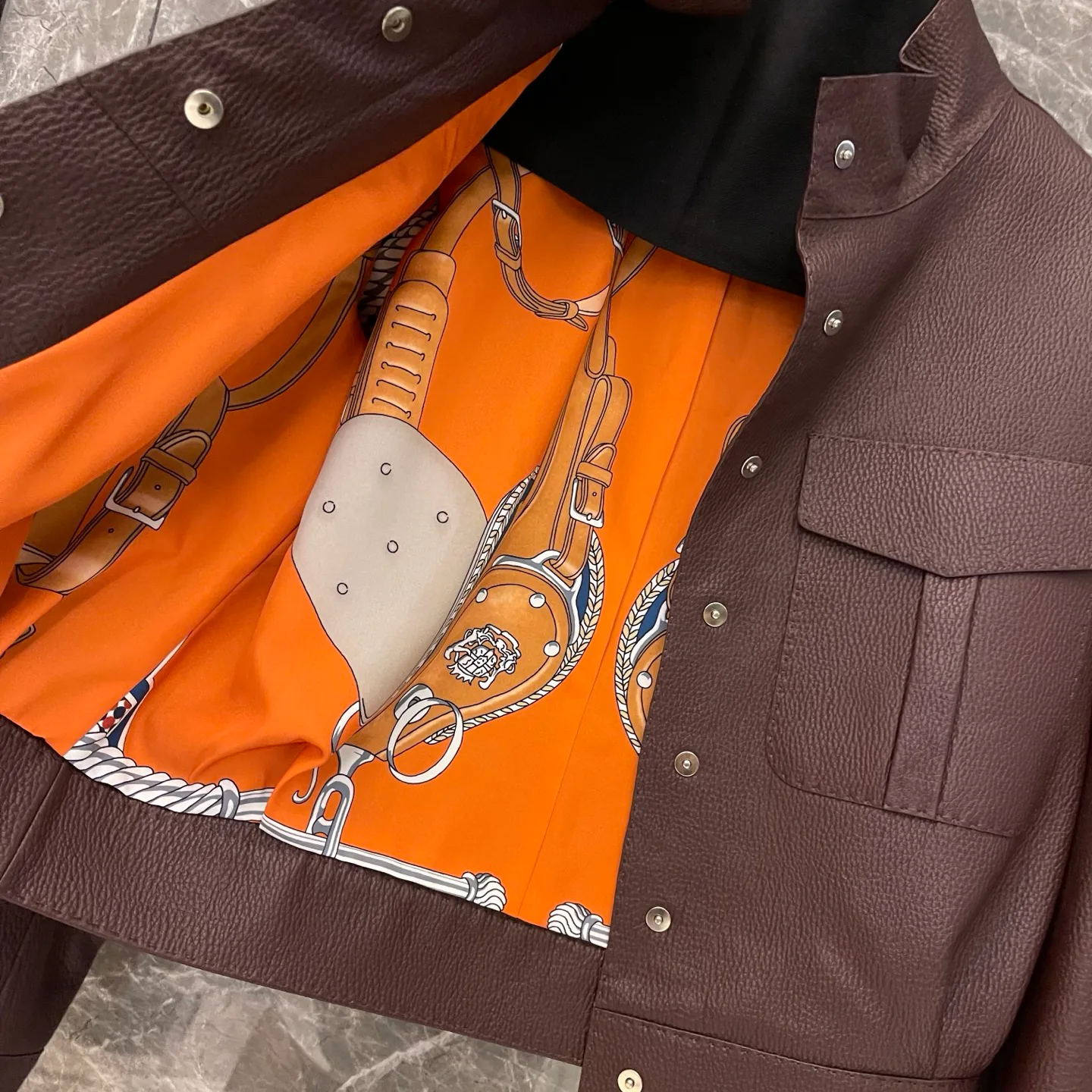 Кожаные Куртки И Дублёнки Женские Hermes 1805910