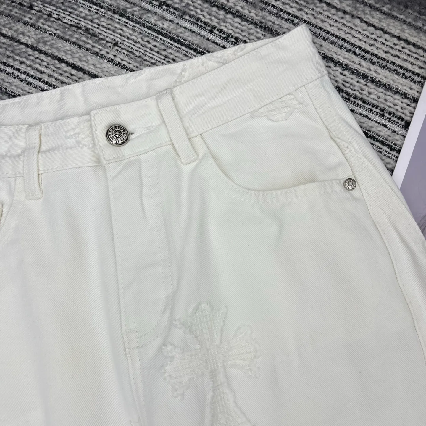 Джинсы Женские Chrome Hearts 4704724