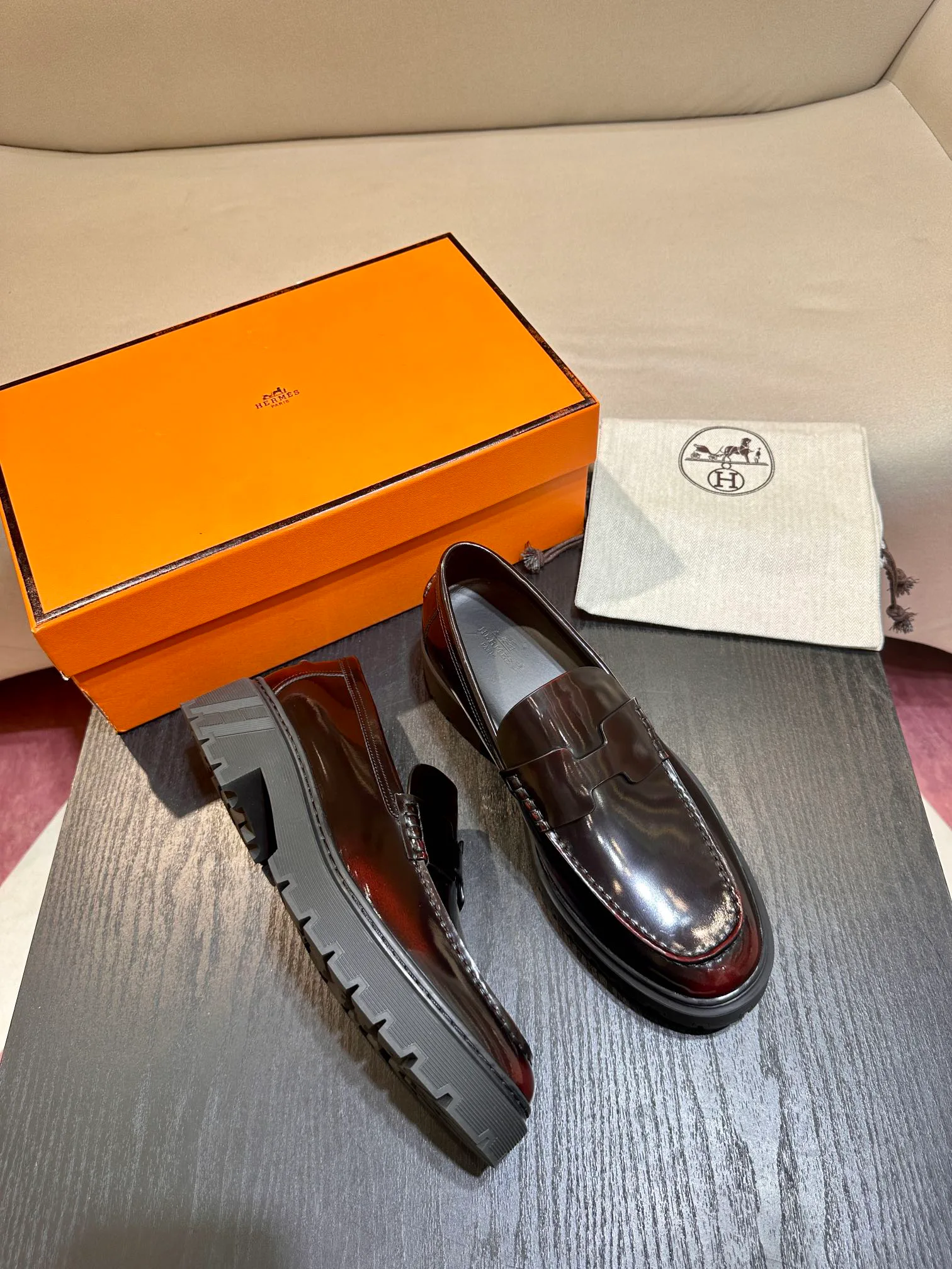 Лоферы Мужские Hermes 236297
