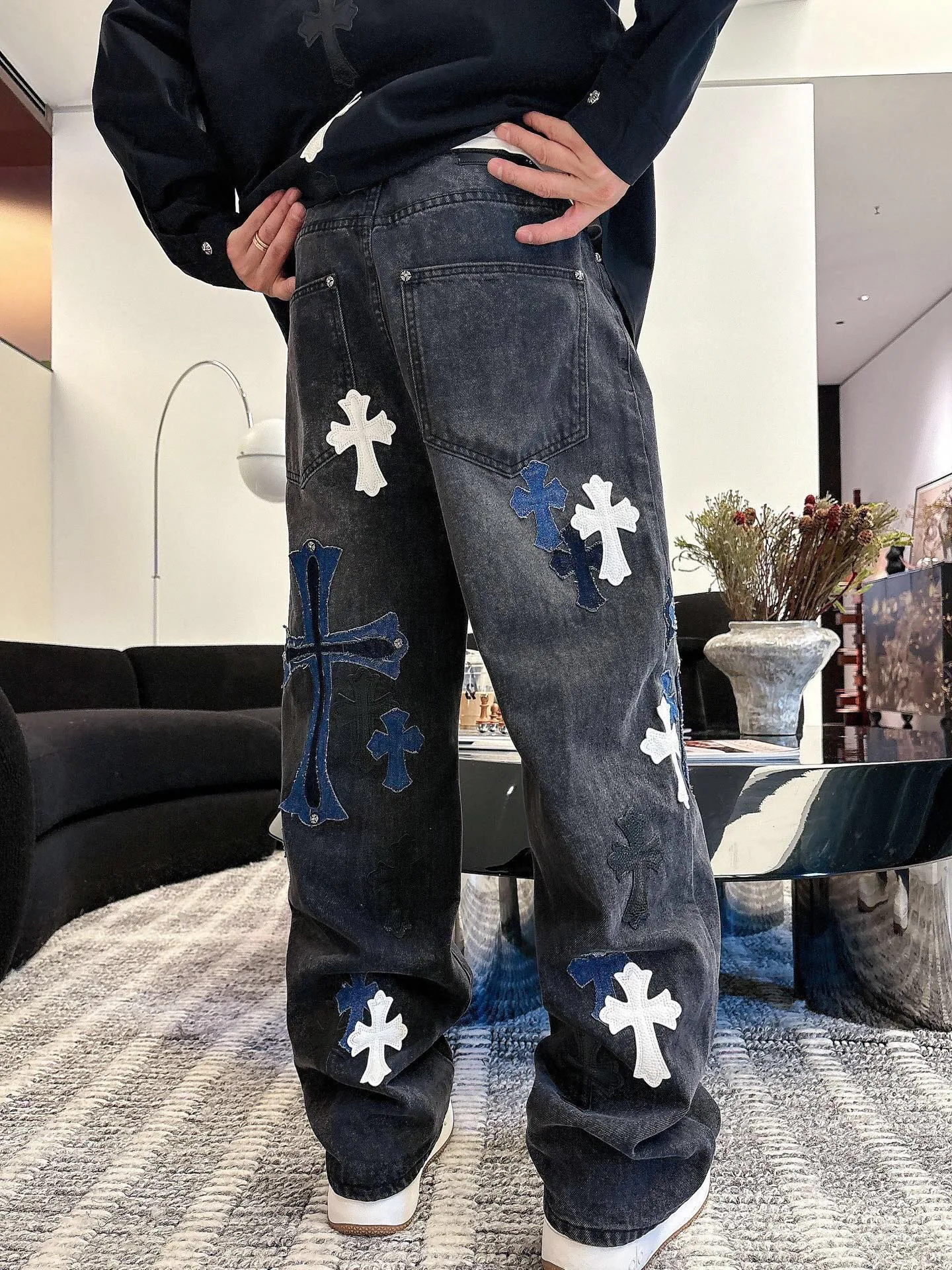 Джинсы Мужские Chrome Hearts 773345
