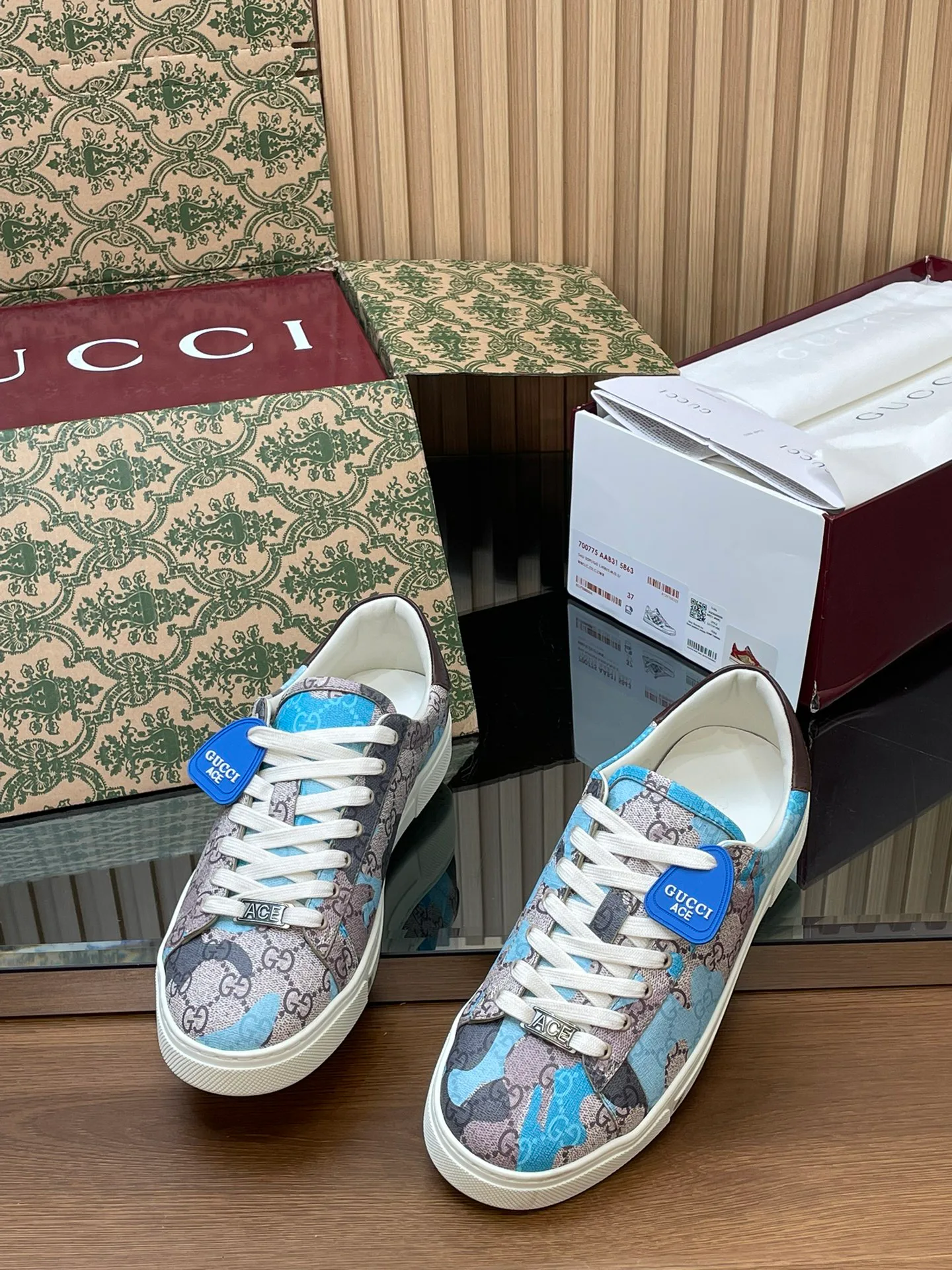 Кроссовки Мужские Gucci 3443590