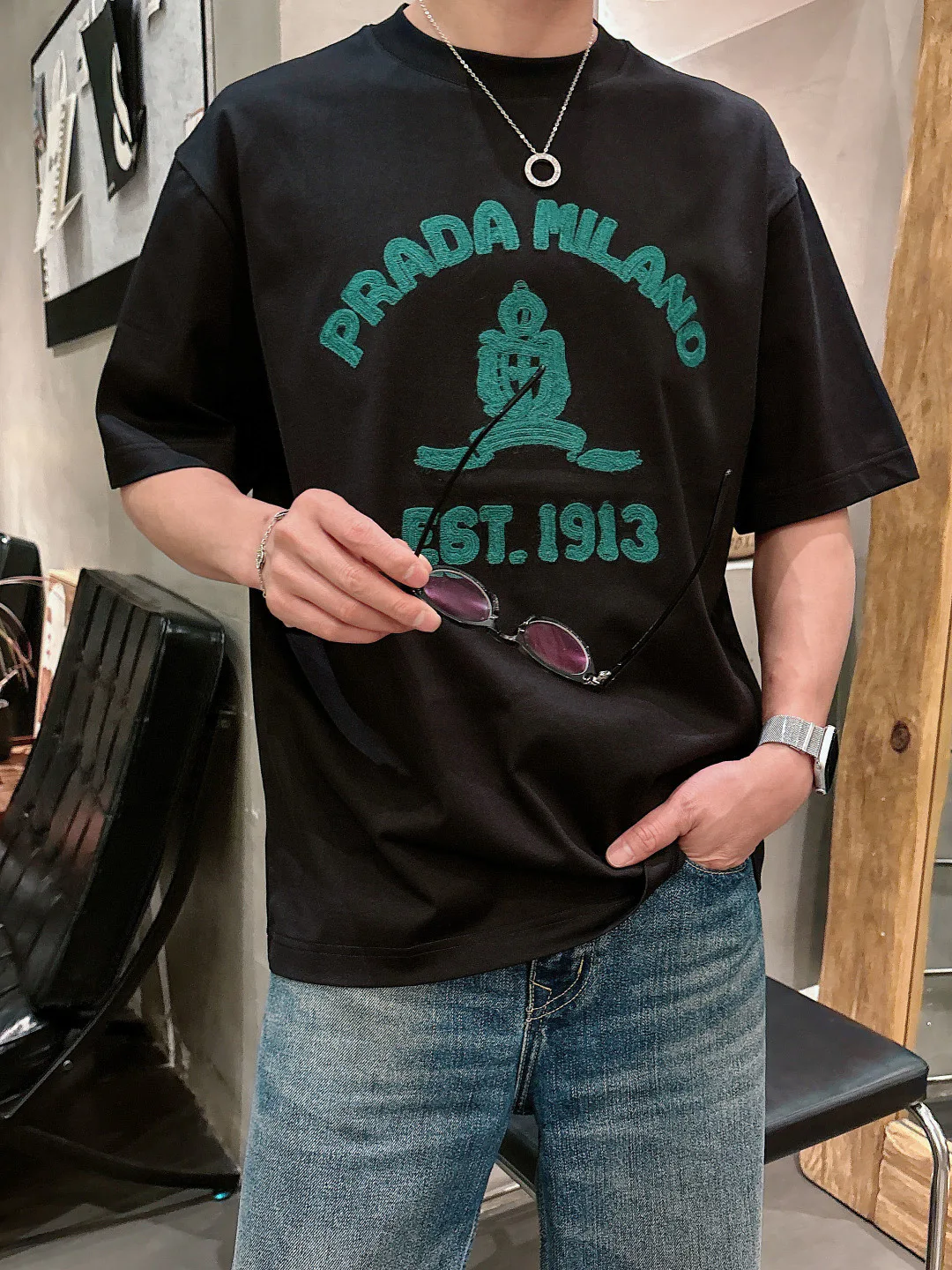 Футболки Мужские Prada 9465278