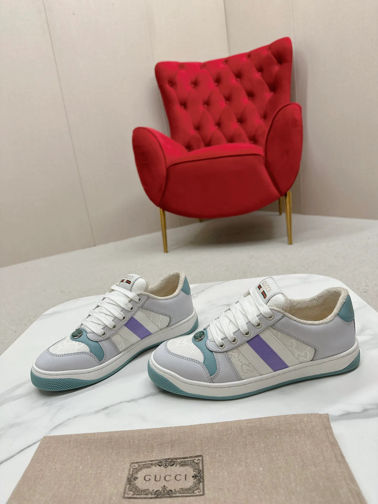 Кроссовки Женские Gucci 4784246