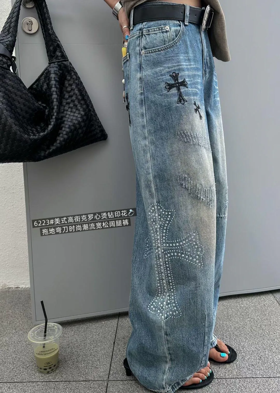 Джинсы Женские Chrome Hearts 12930269