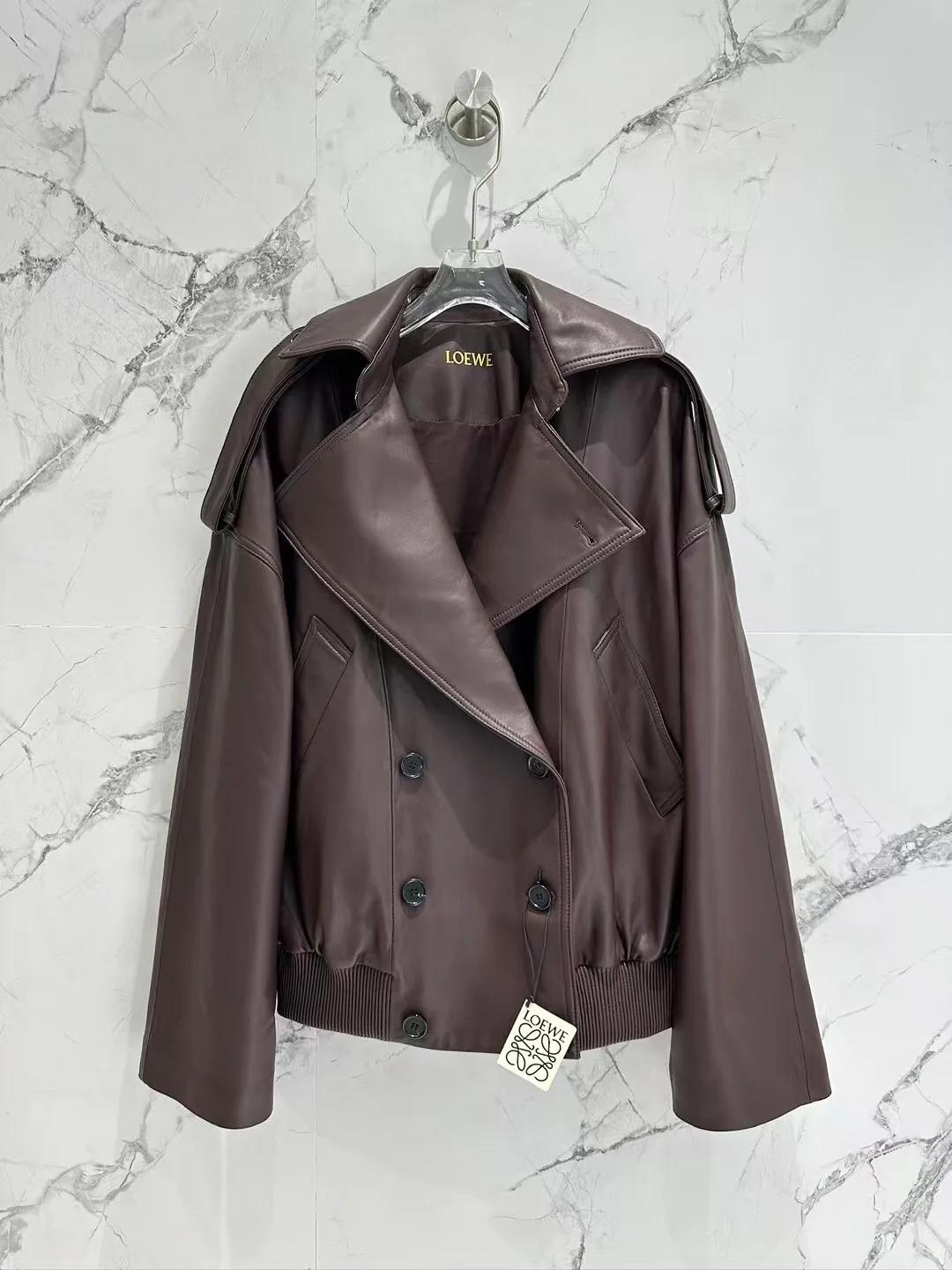 Кожаные Куртки И Дублёнки Женские Loewe 11428995