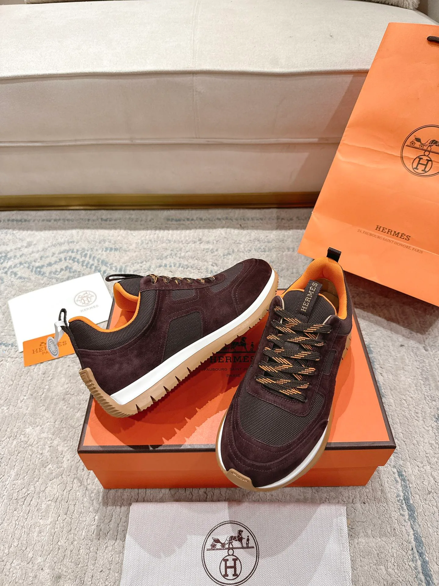 Кроссовки Мужские Hermes 12874761