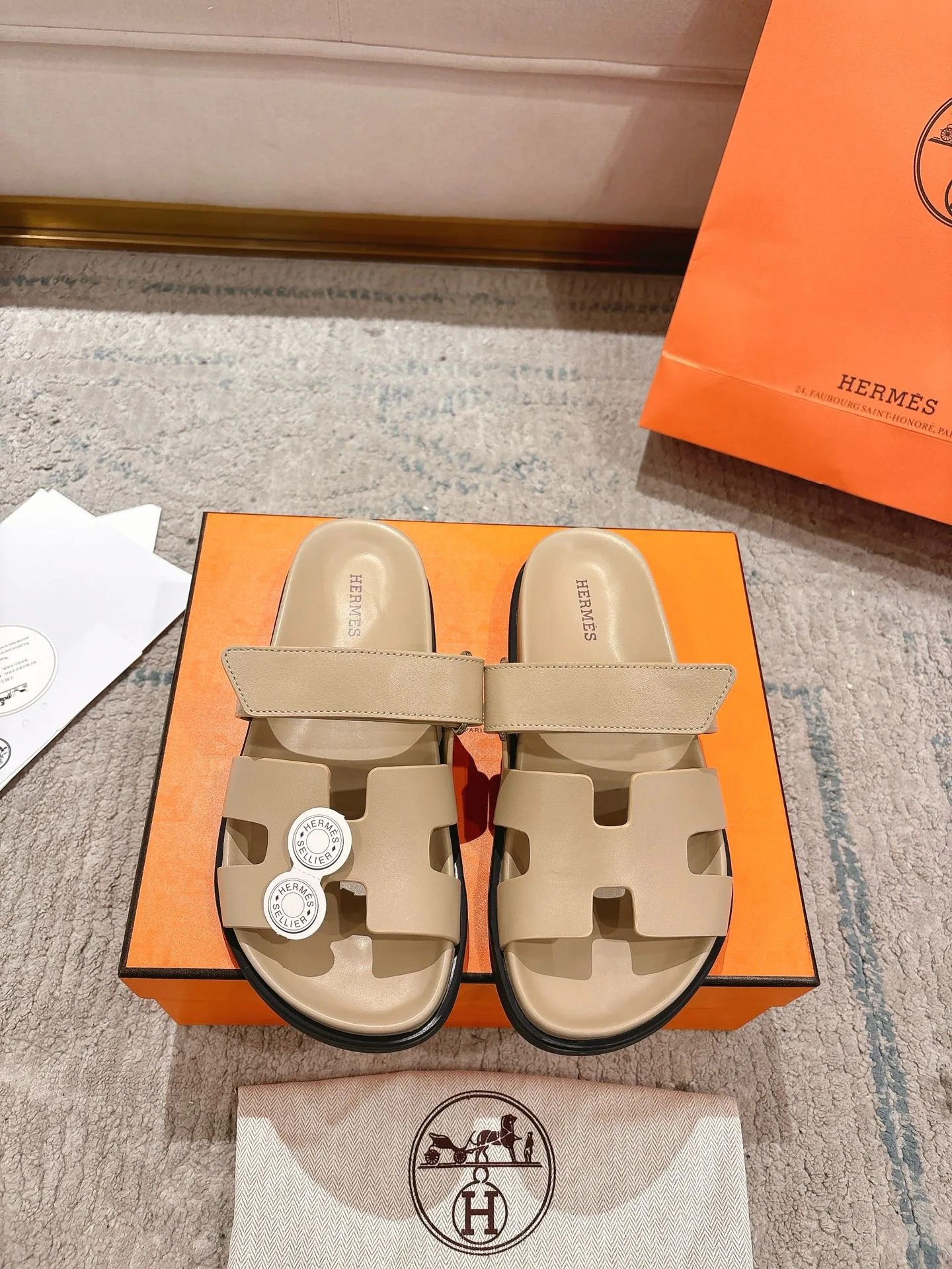 Шлепанцы Женские Hermes 12874744