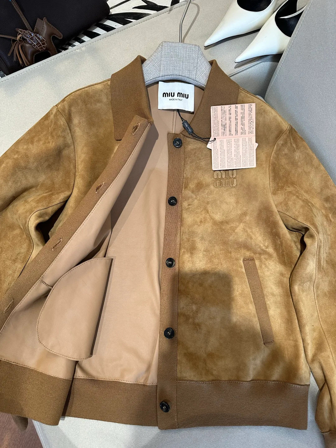 Кожаные Куртки И Дублёнки Женские Miu Miu 17399771