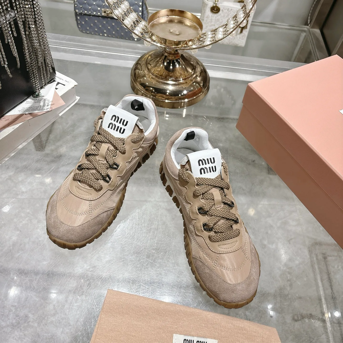 Кроссовки Женские Miu Miu 397979