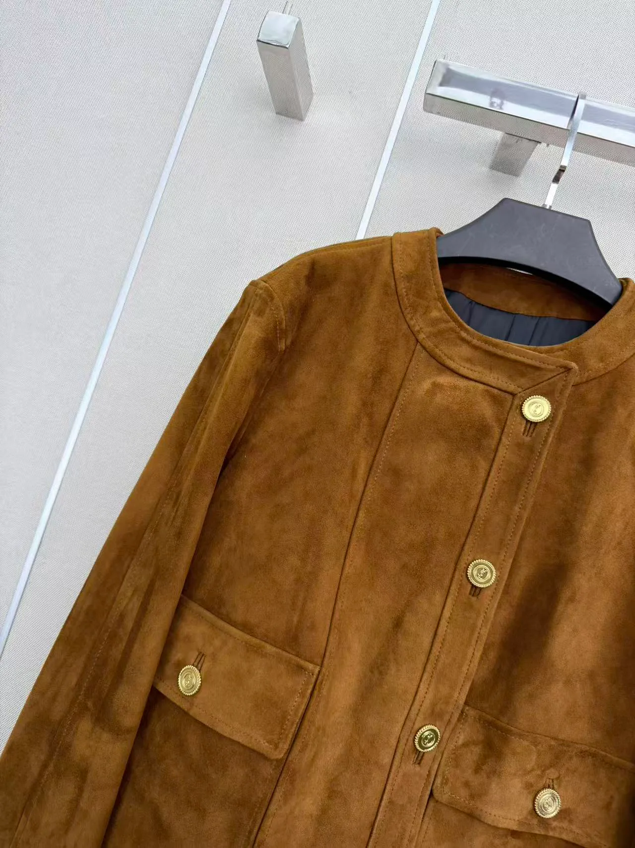 Кожаные Куртки И Дублёнки Женские Saint Laurent 18172981