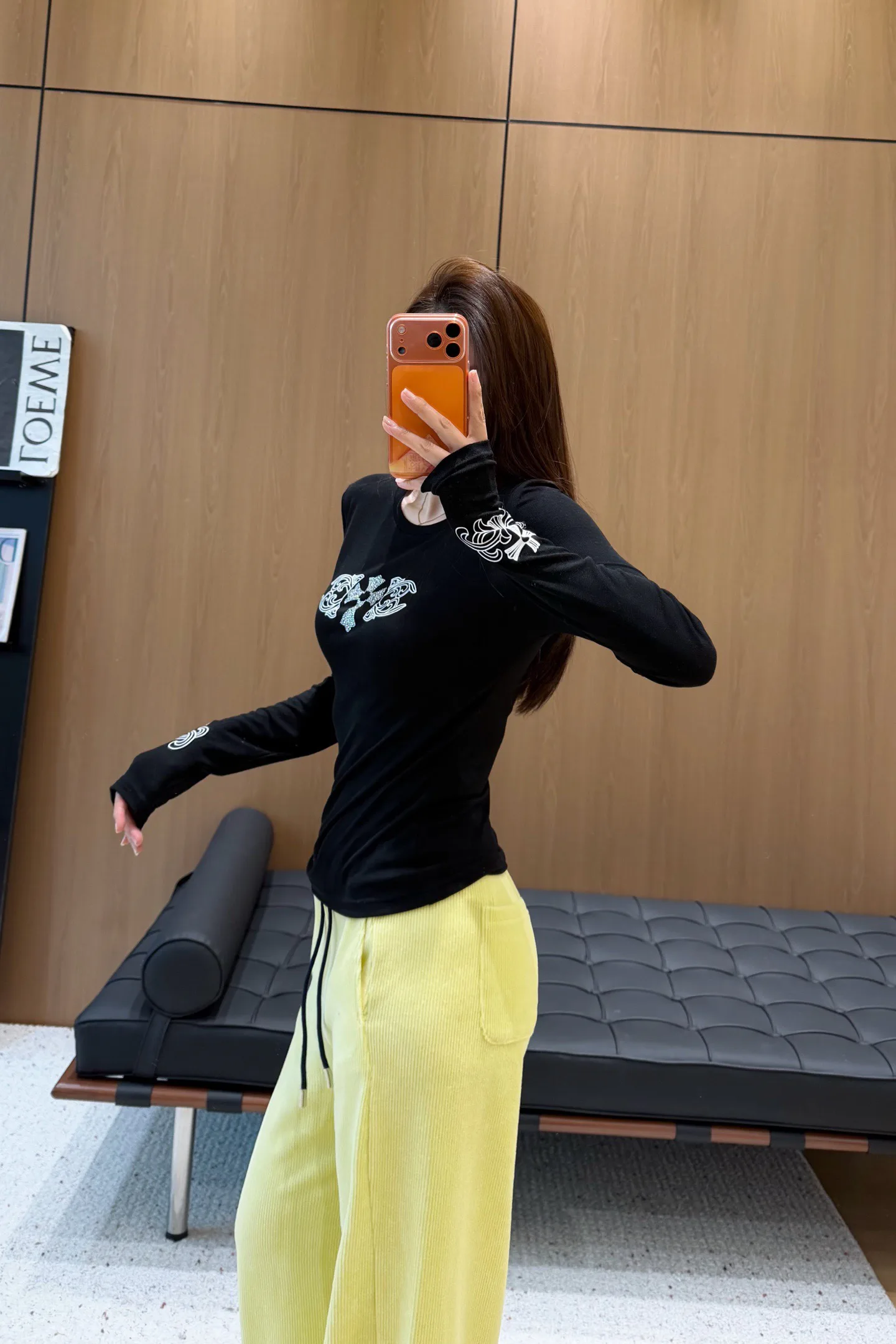 Лонгсливы Женские Chrome Hearts 1212612