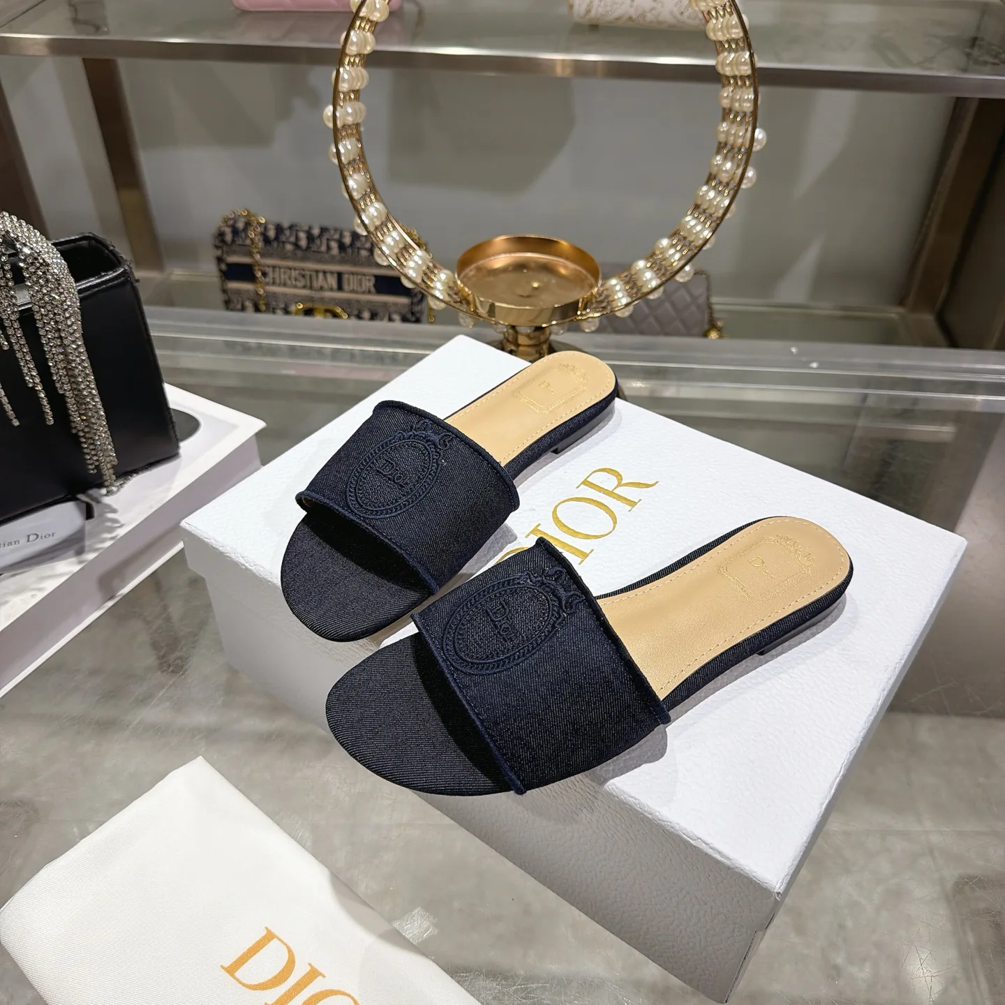 Шлепанцы Женские Christian Dior 15378897