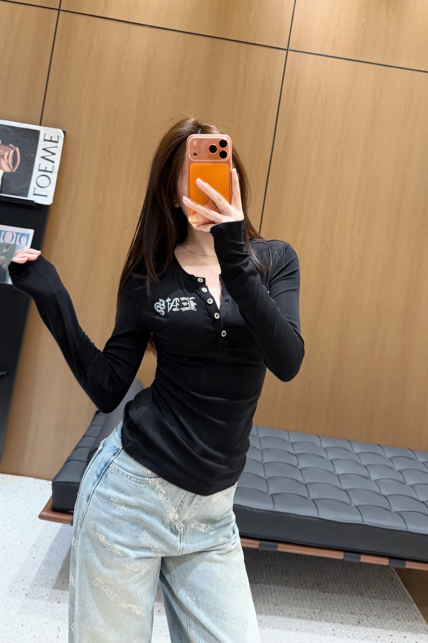 Лонгсливы Женские Chrome Hearts 1401337