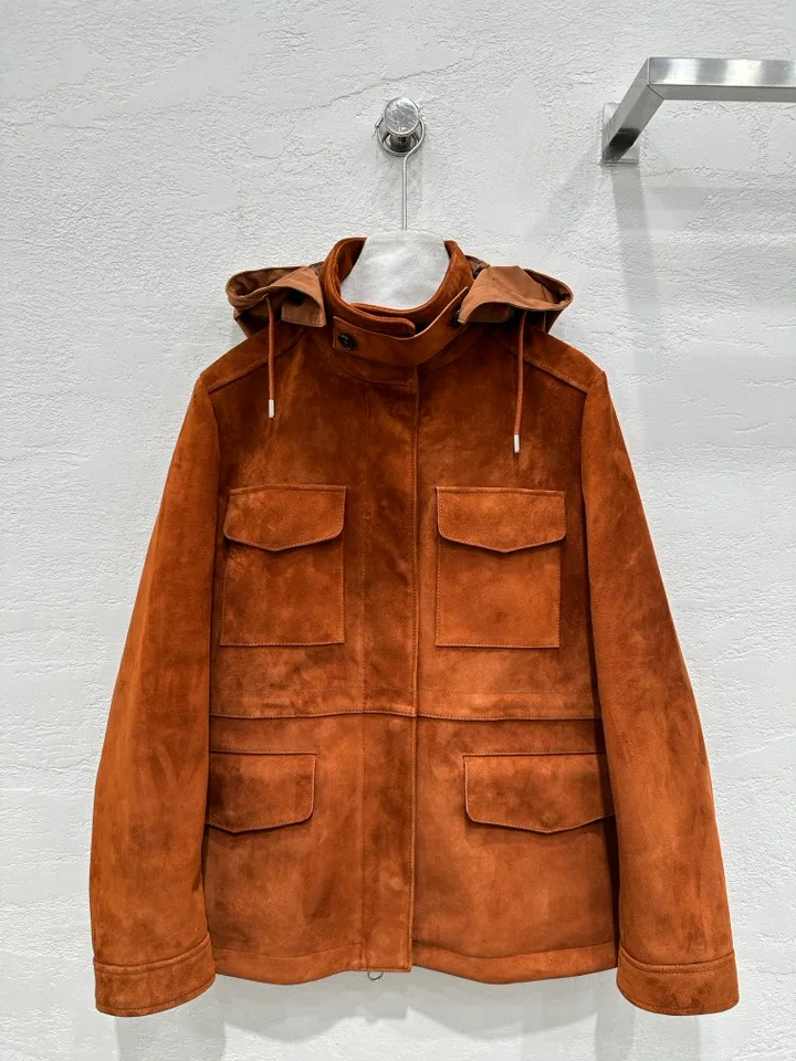 Кожаные Куртки И Дублёнки Женские Loro Piana 558854