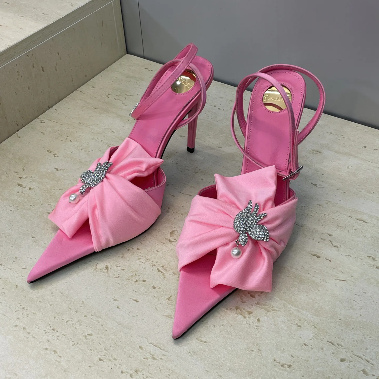 Босоножки Женские Saint Laurent 3009078