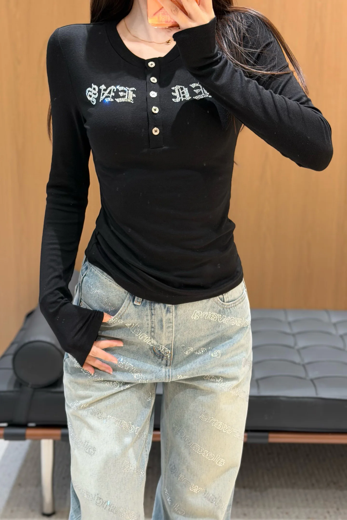 Лонгсливы Женские Chrome Hearts 1401337