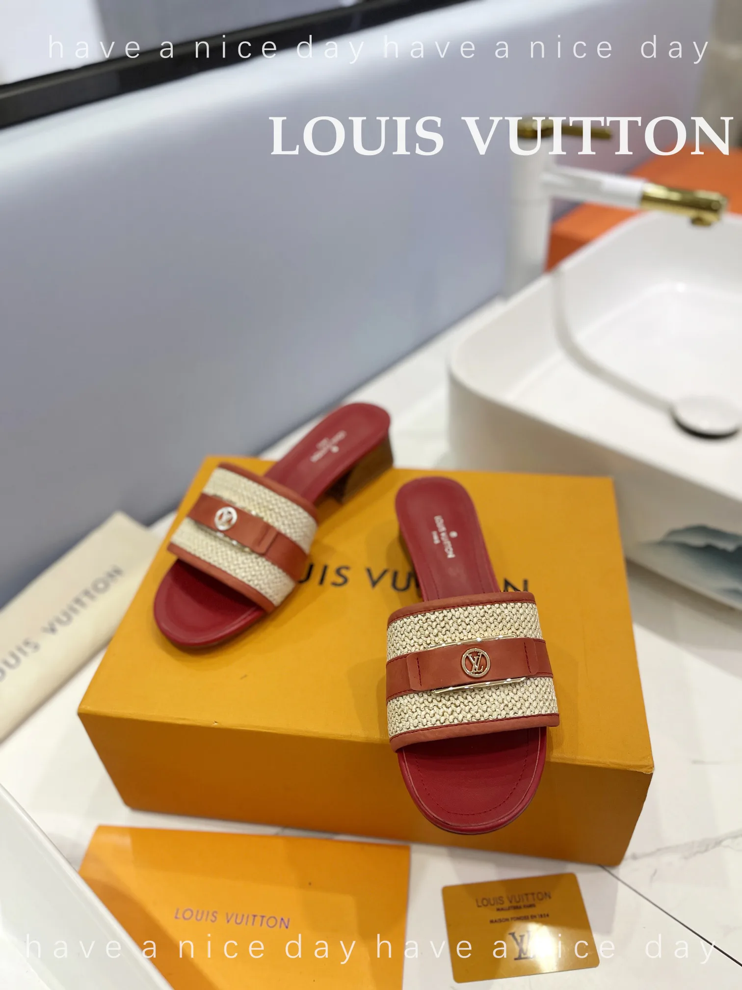 Босоножки Женские Louis Vuitton 9623589