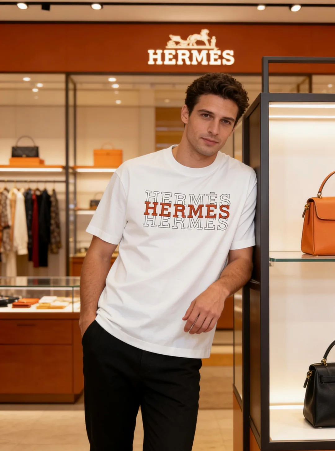 Футболки Мужские Hermes 13442025