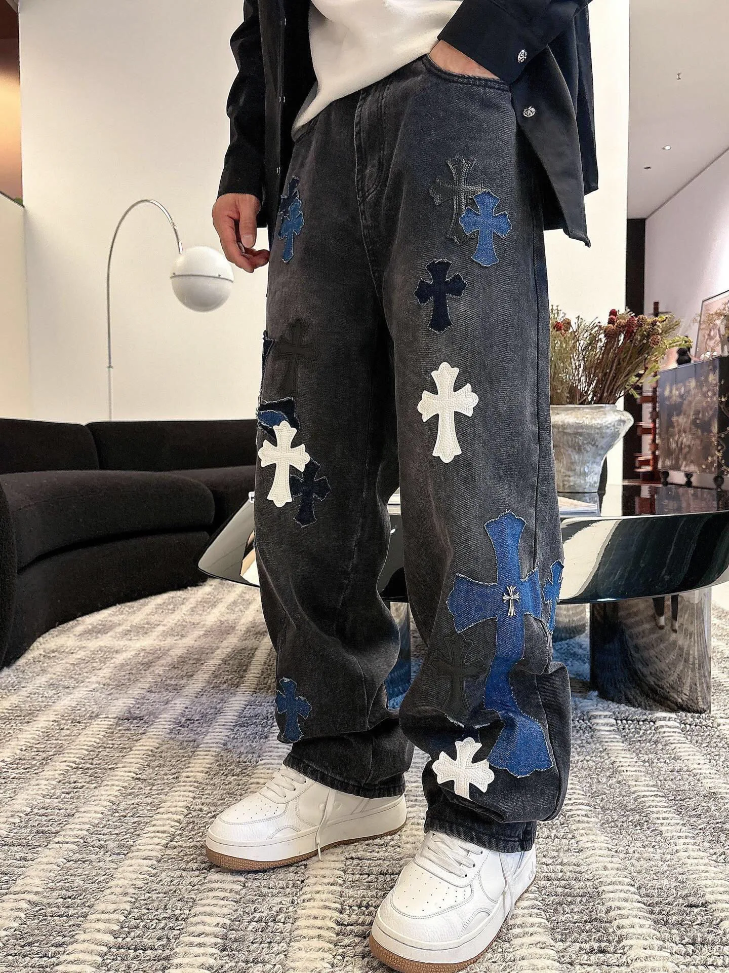 Джинсы Мужские Chrome Hearts 773345