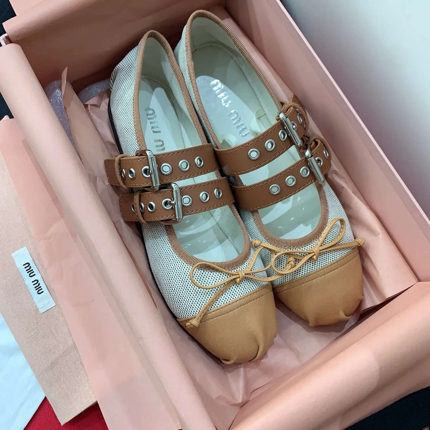 Балетки Женские Miu Miu 12696590