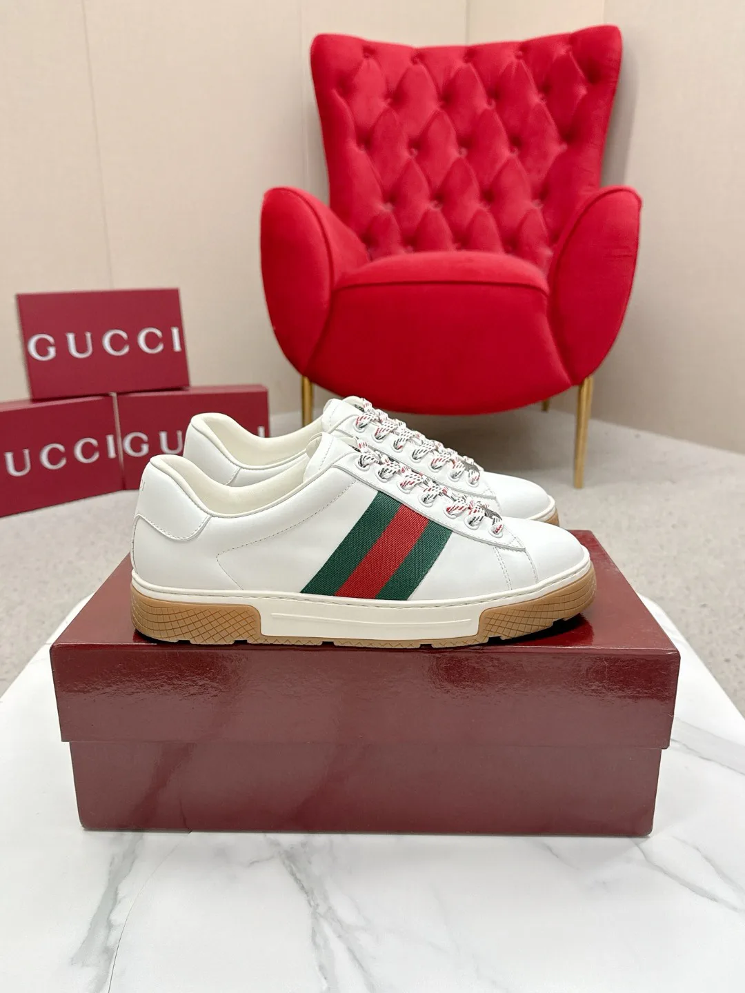 Кроссовки Мужские Gucci 712754