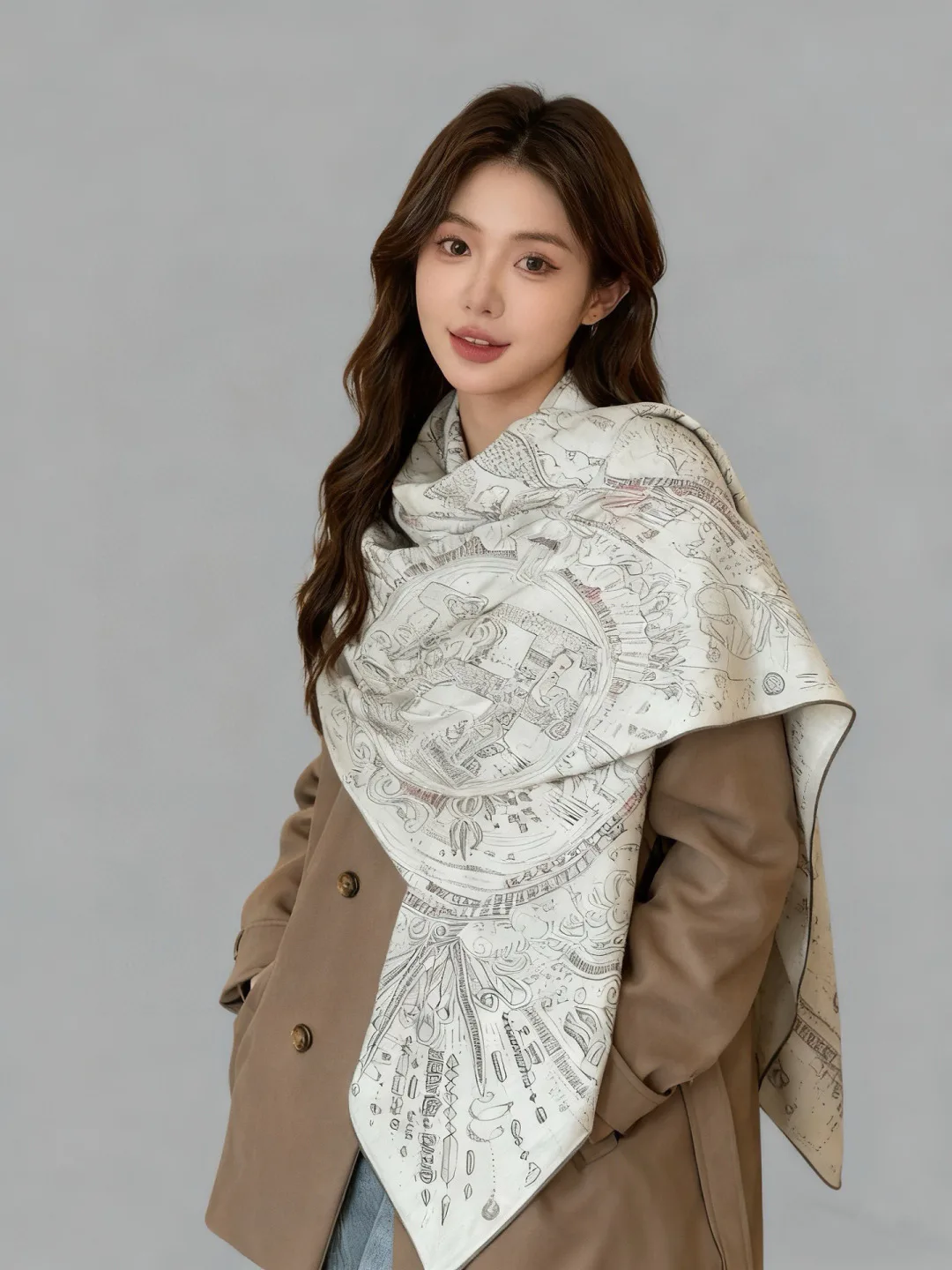 Шарфы Hermes 895077