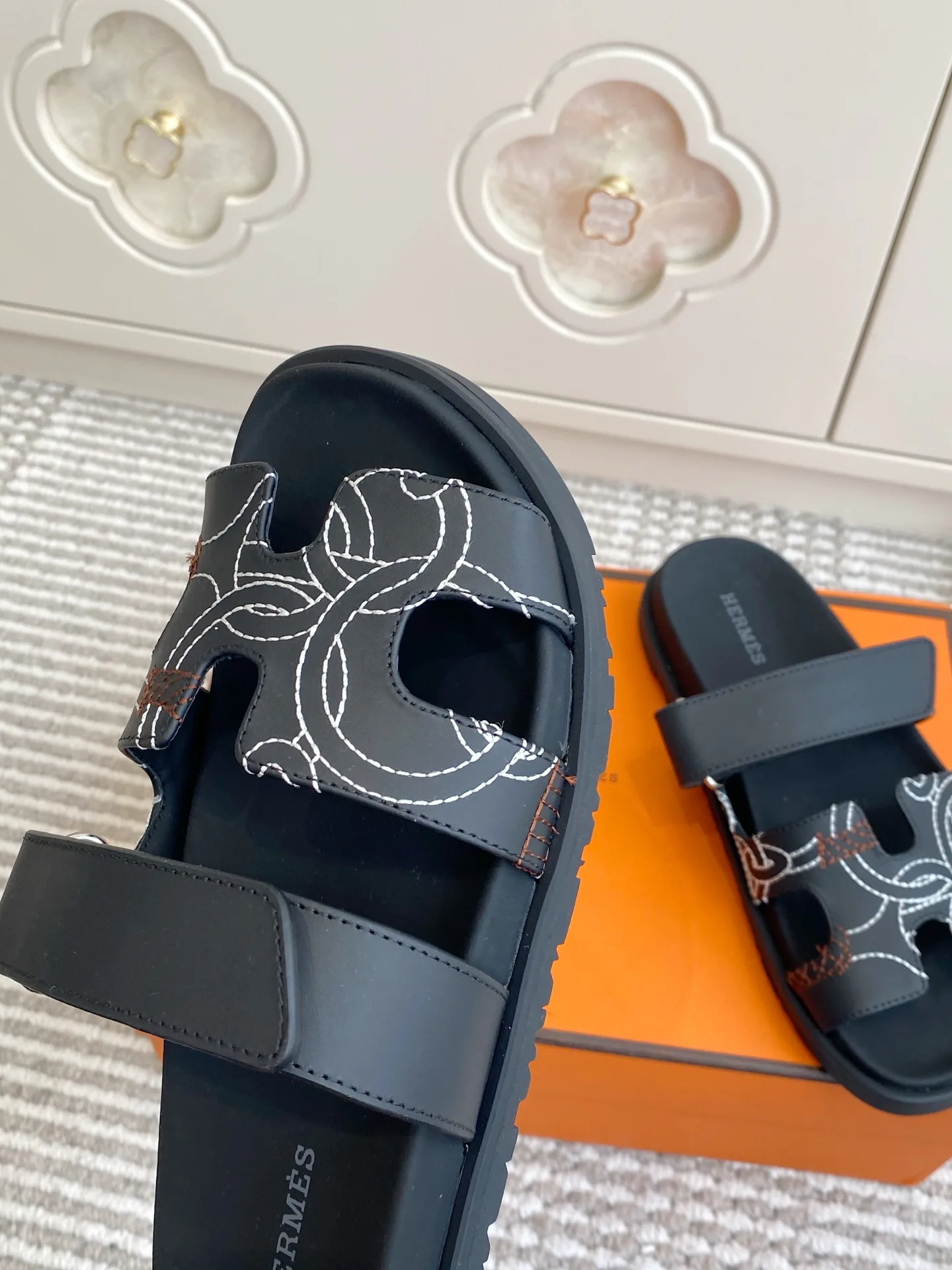 Шлепанцы Женские Hermes 1384869
