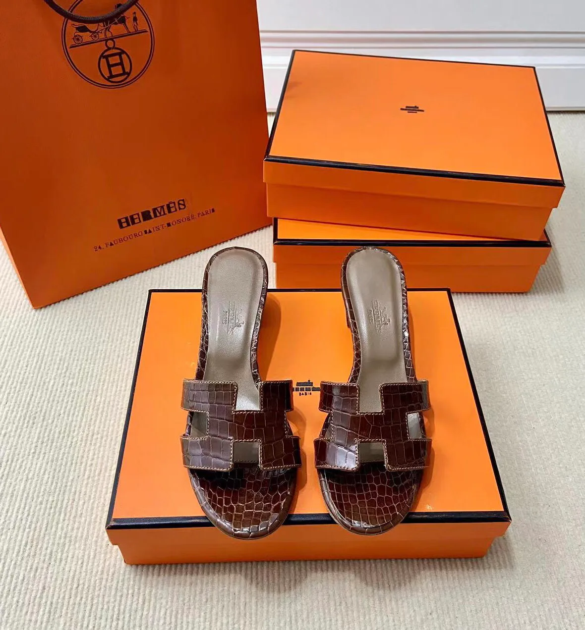 Босоножки Женские Hermes 4340519