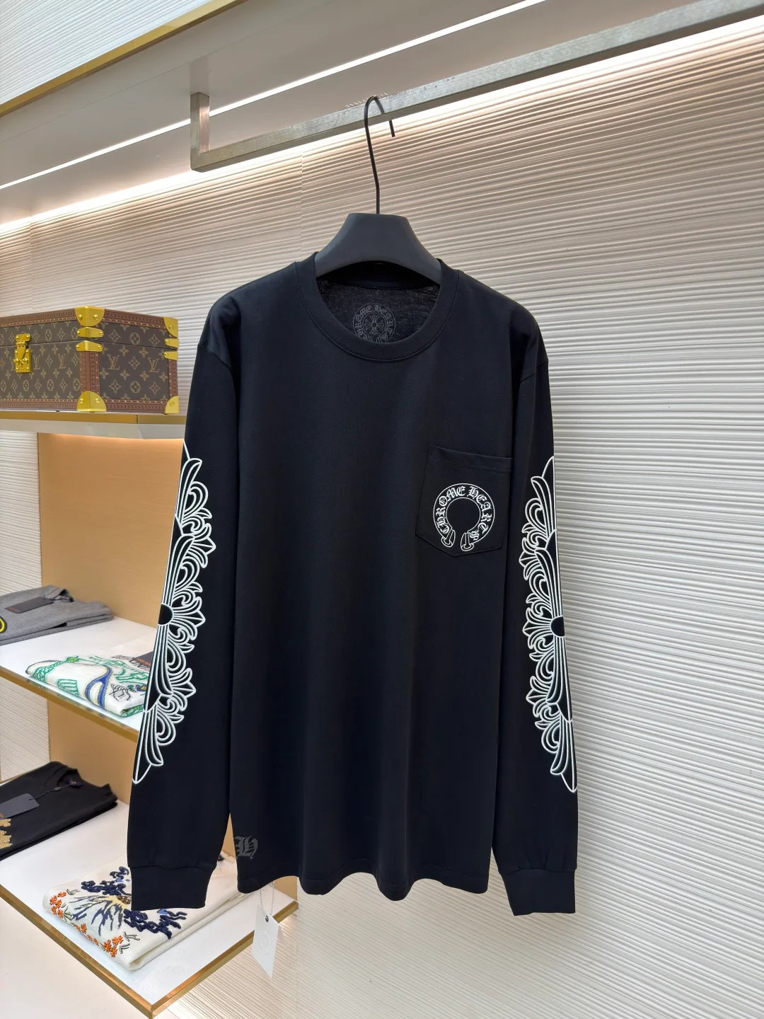 Лонгсливы Мужские Chrome Hearts 11399352