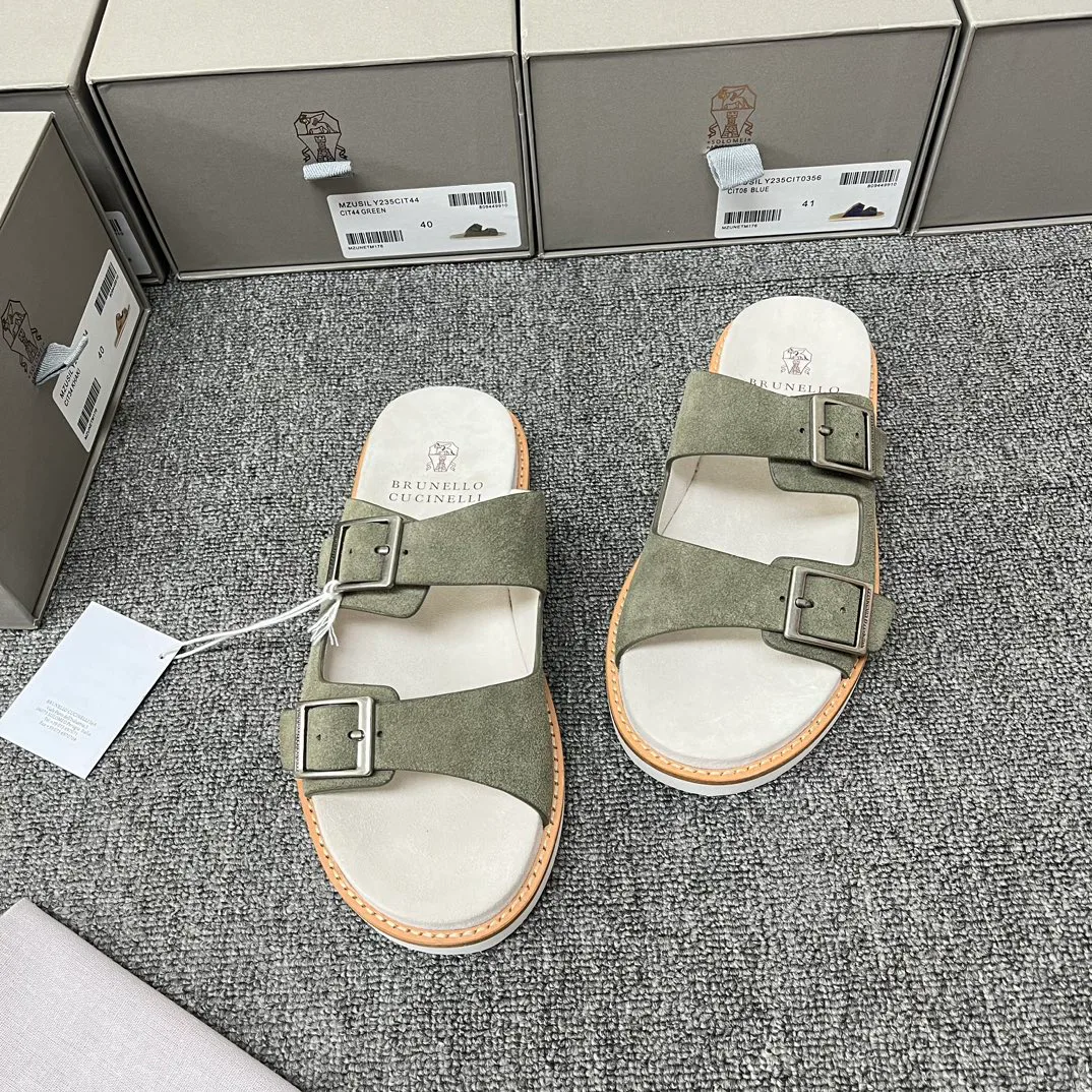 Шлепанцы Мужские Brunello Cucinelli 14693285
