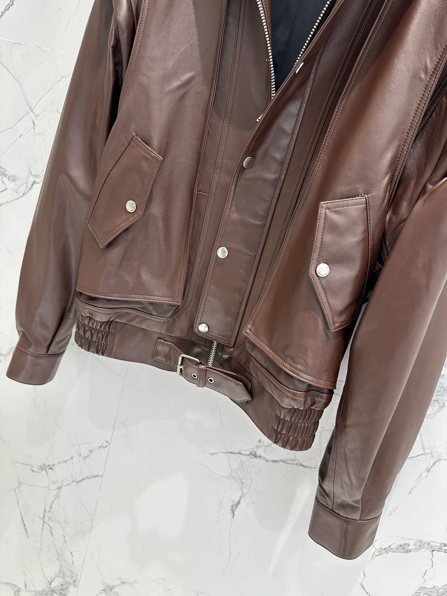 Кожаные Куртки И Дублёнки Женские Saint Laurent 11598154