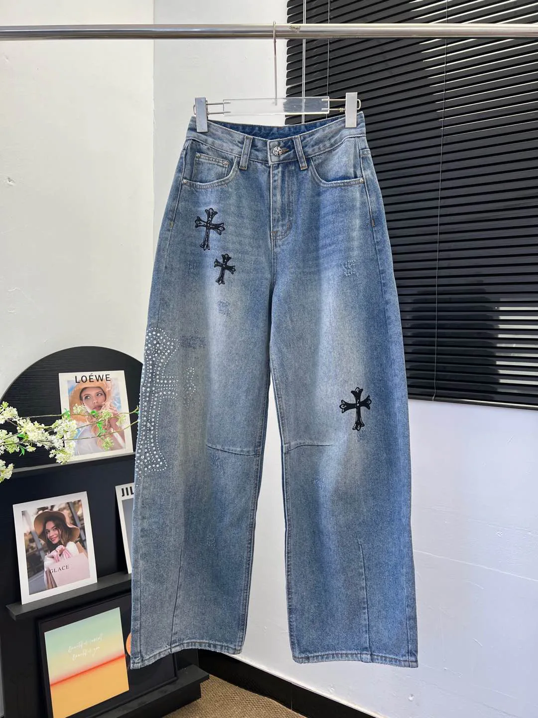 Джинсы Женские Chrome Hearts 11270627