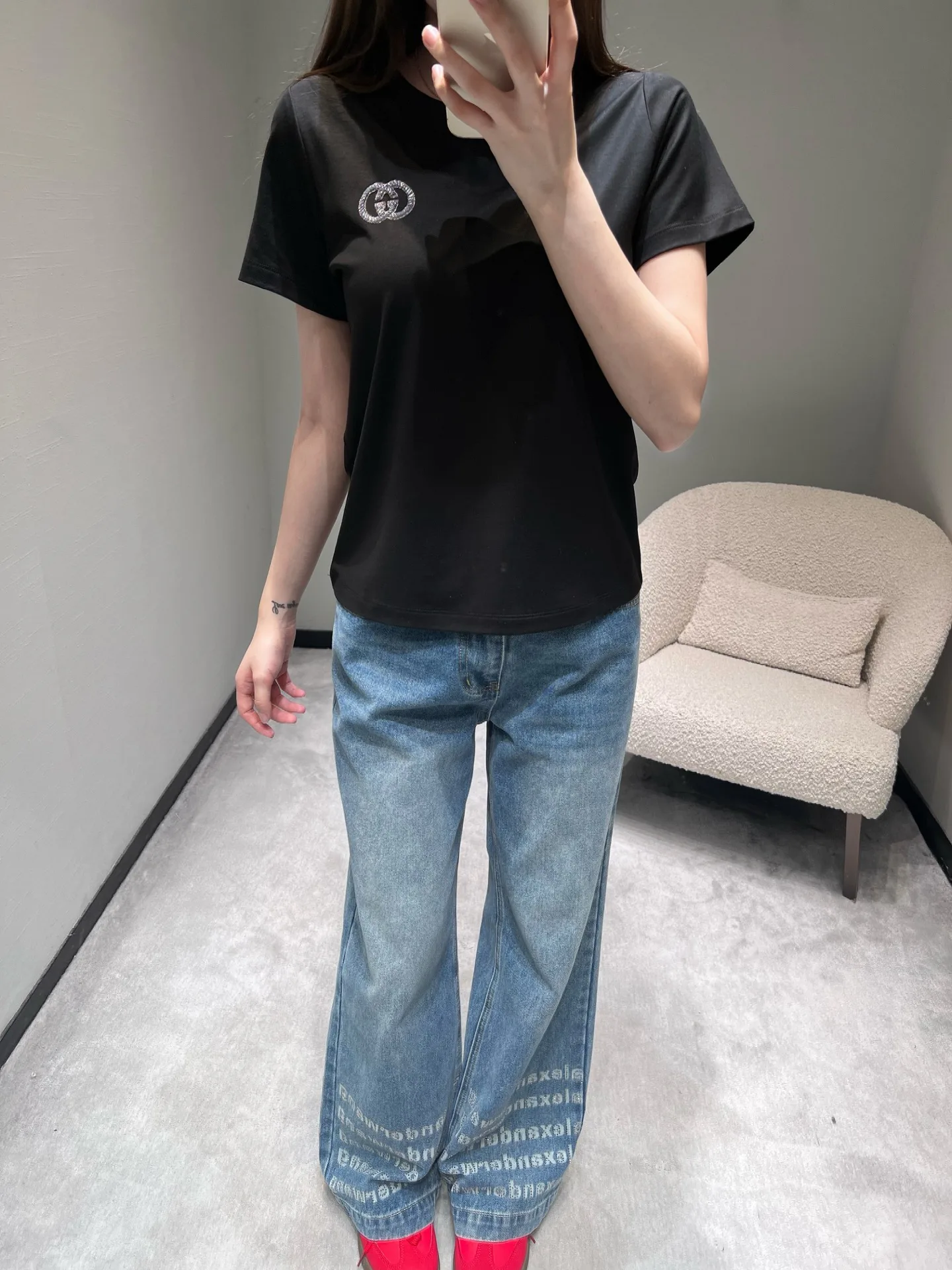 Футболки Женские Gucci 4906539