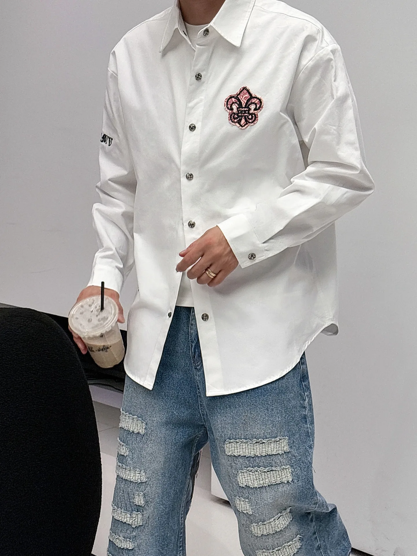Рубашки Мужские Chrome Hearts 787757