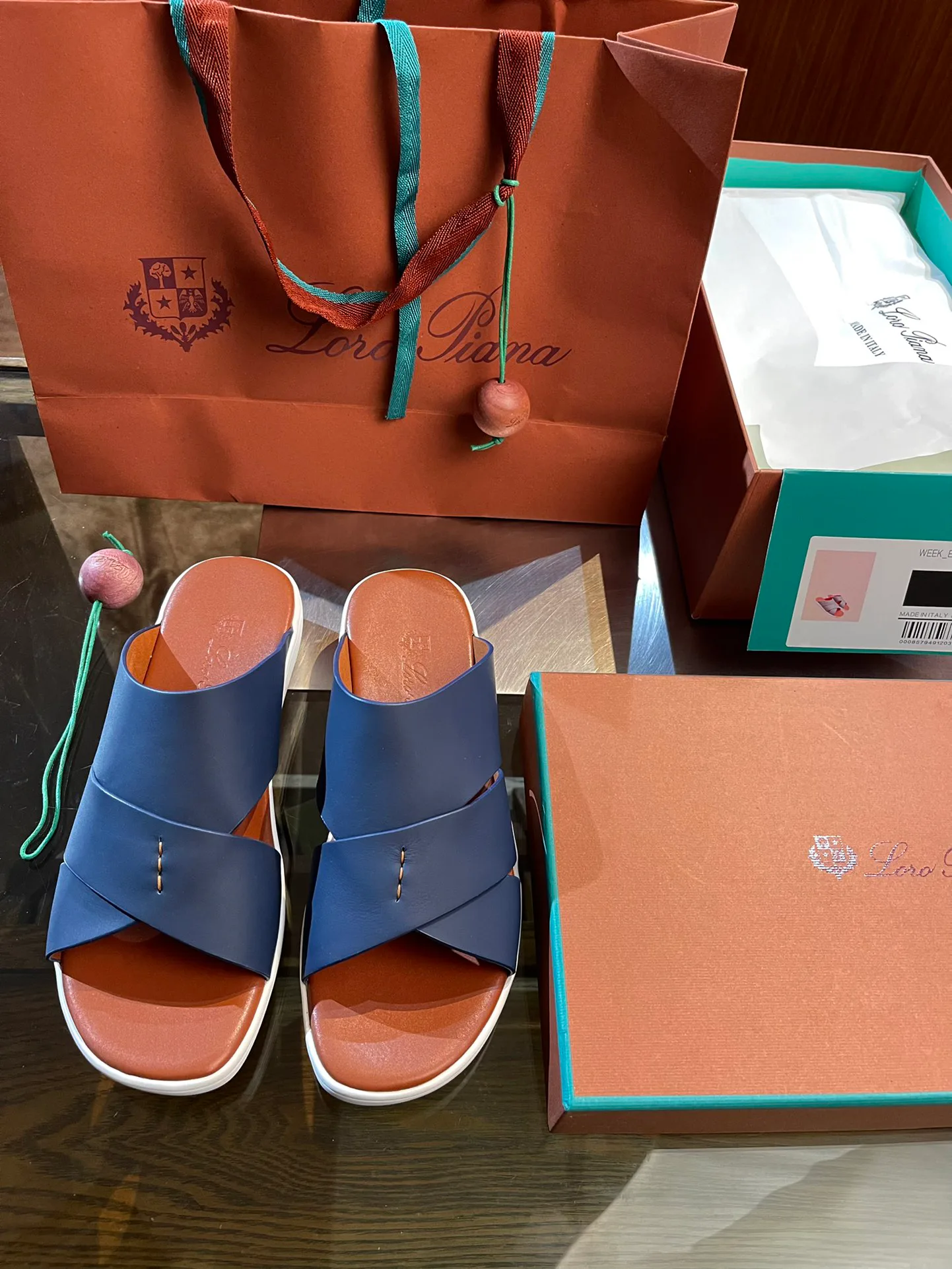 Шлепанцы Мужские Loro Piana 17853