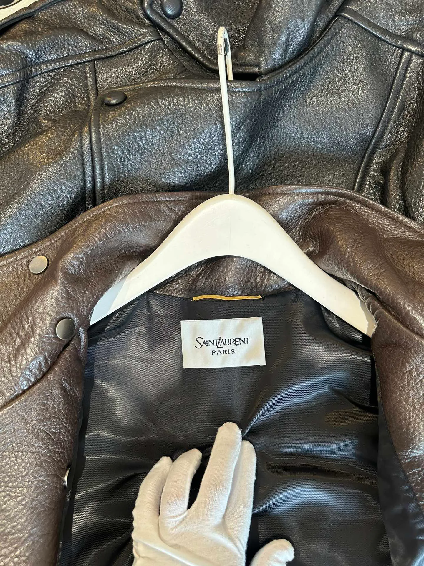 Кожаные Куртки И Дублёнки Женские Saint Laurent 10817678