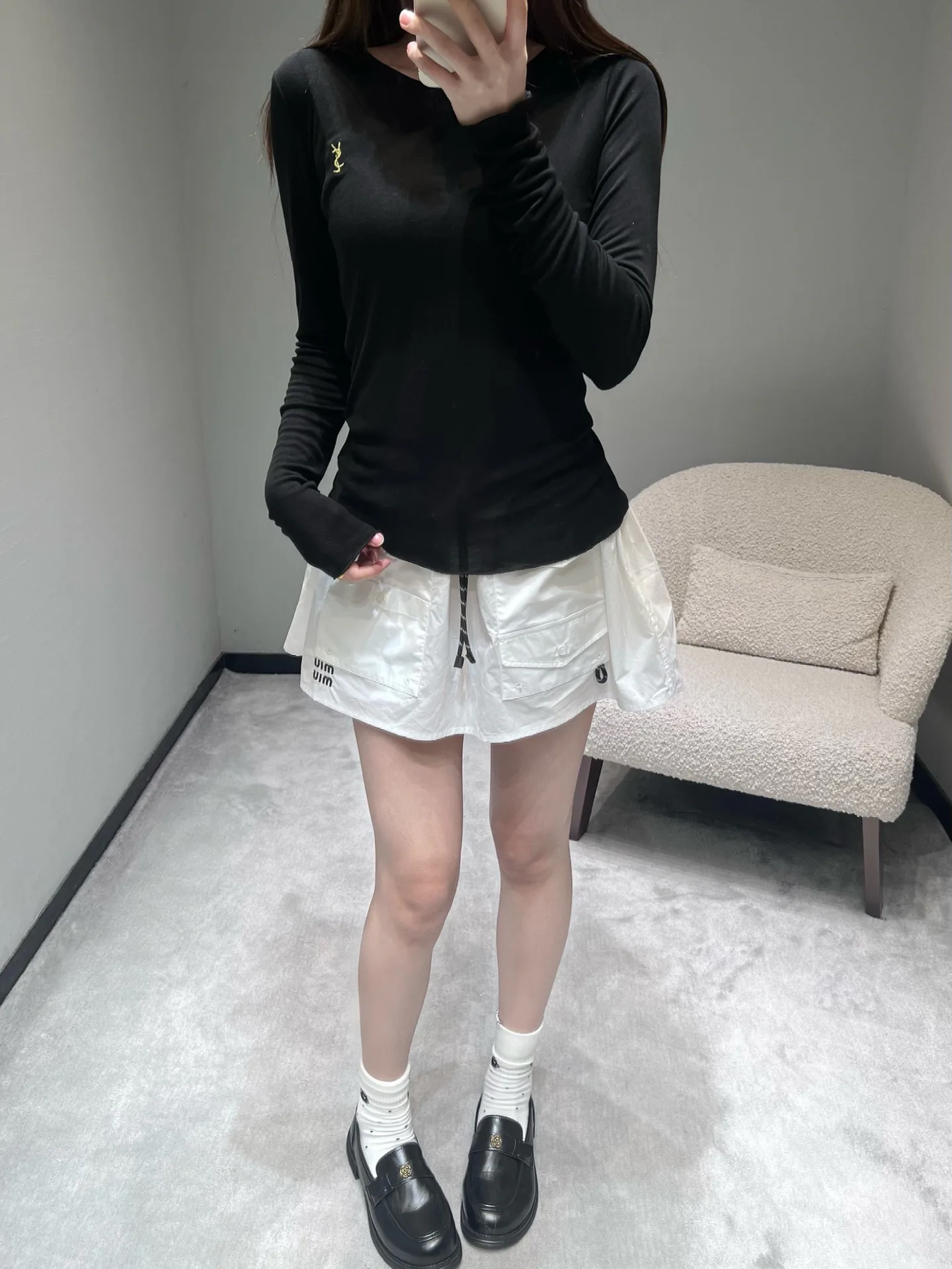 Лонгсливы Женские Saint Laurent 4906553