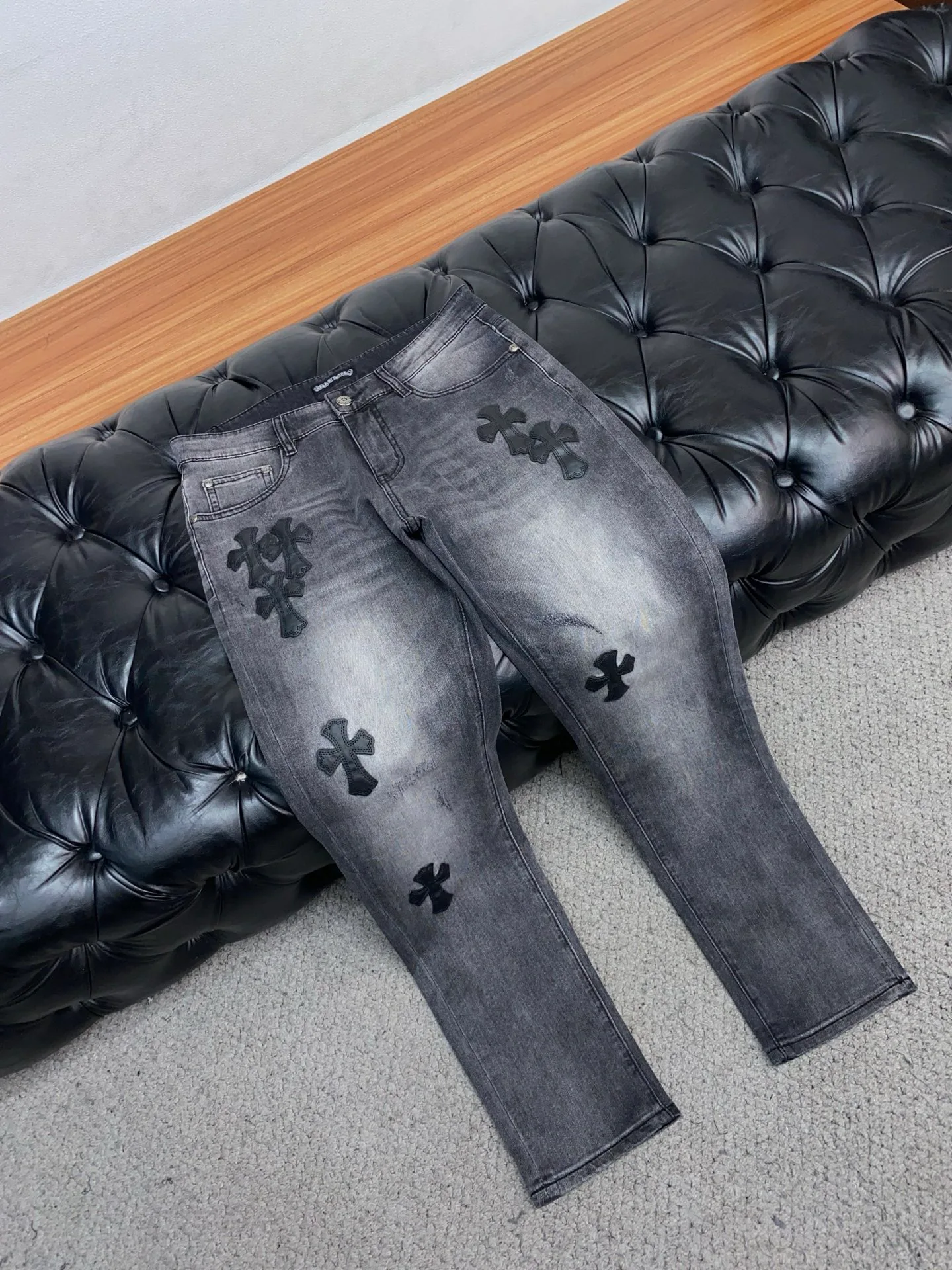 Джинсы Мужские Chrome Hearts 11476234