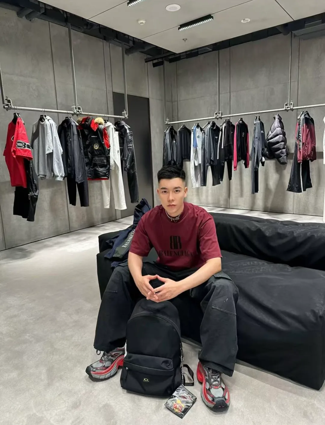 Футболки Мужские Balenciaga 1452289