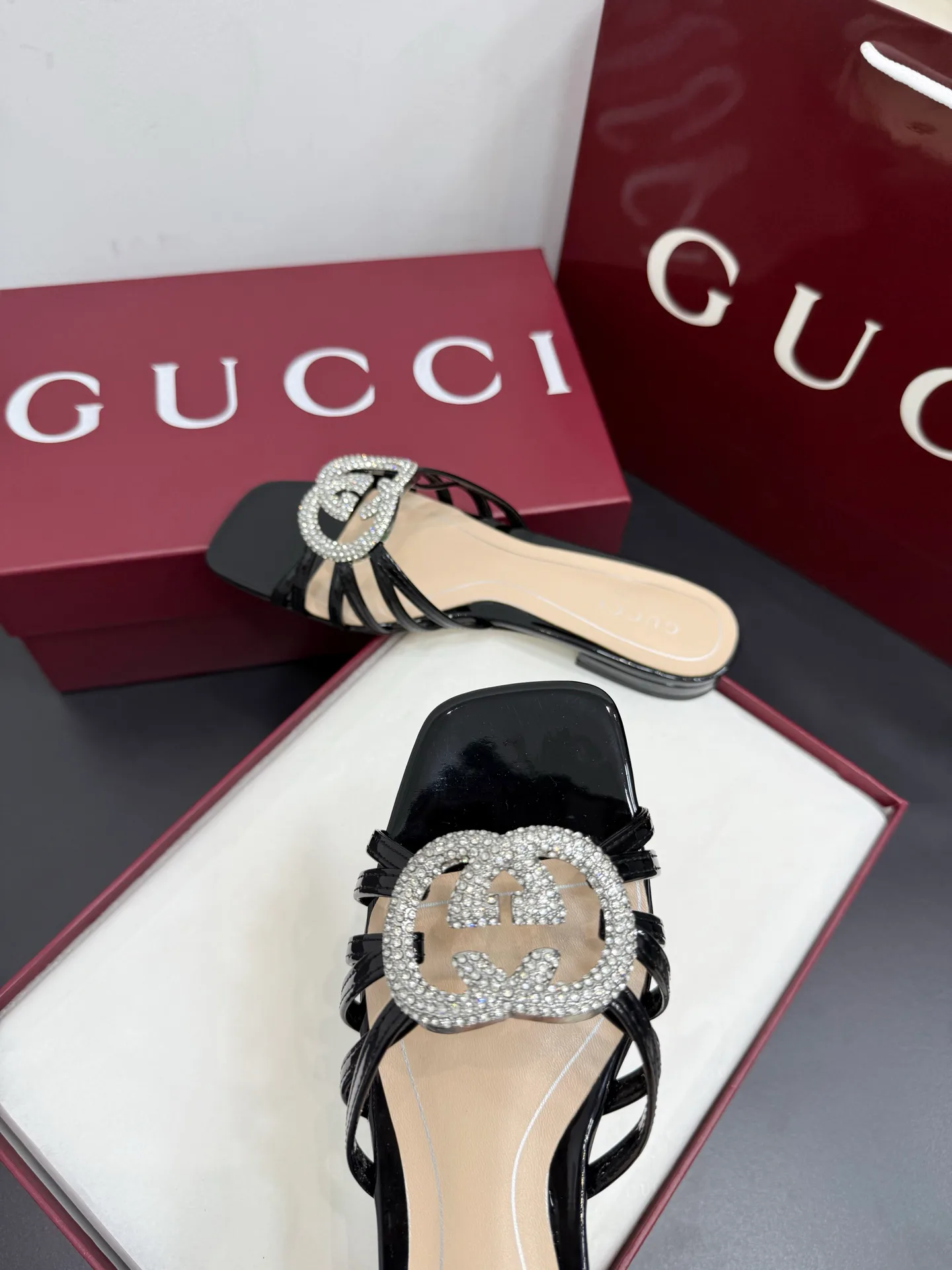 Шлепанцы Женские Gucci 457921
