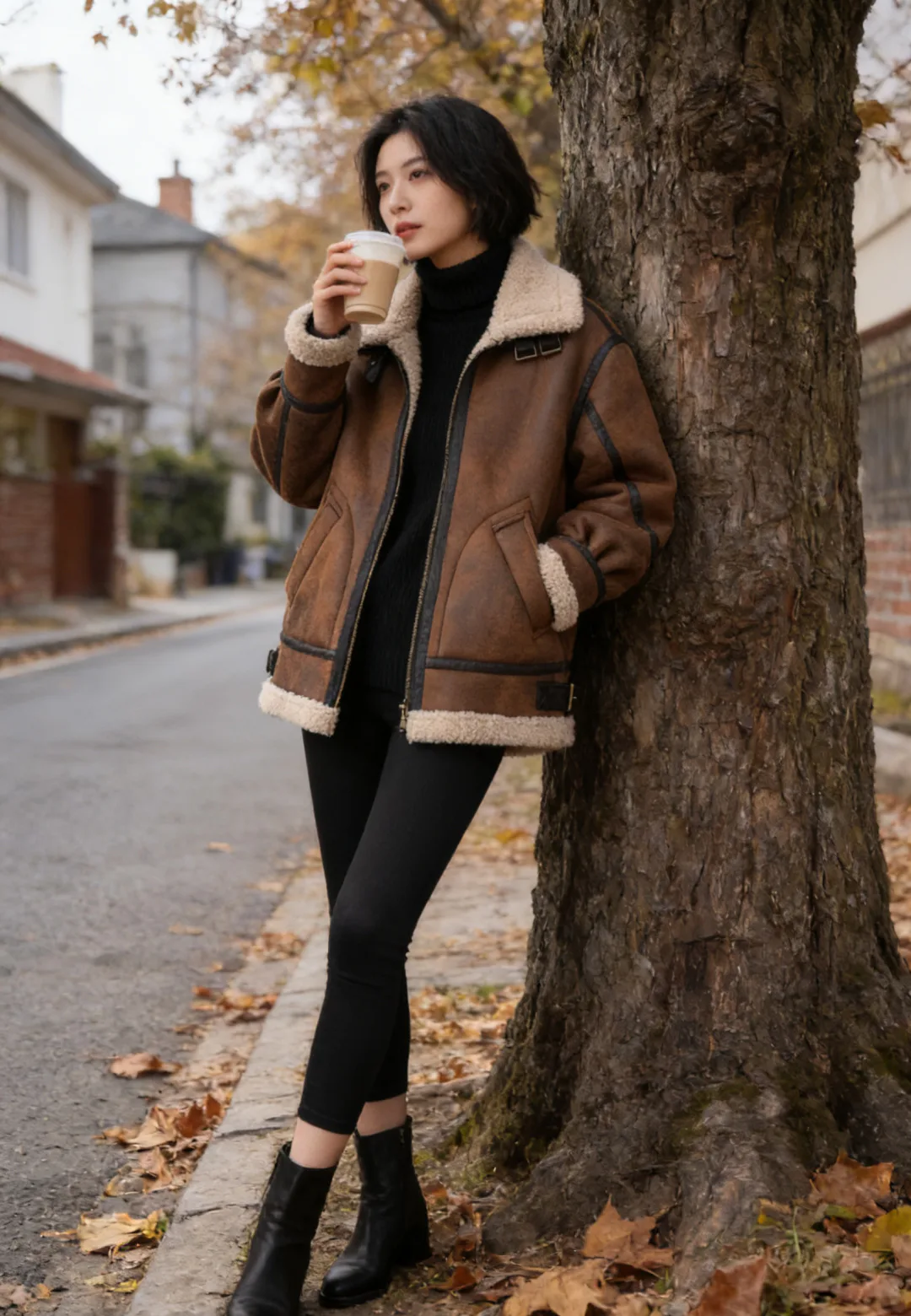 Кожаные Куртки И Дублёнки Женские Max Mara 6010376